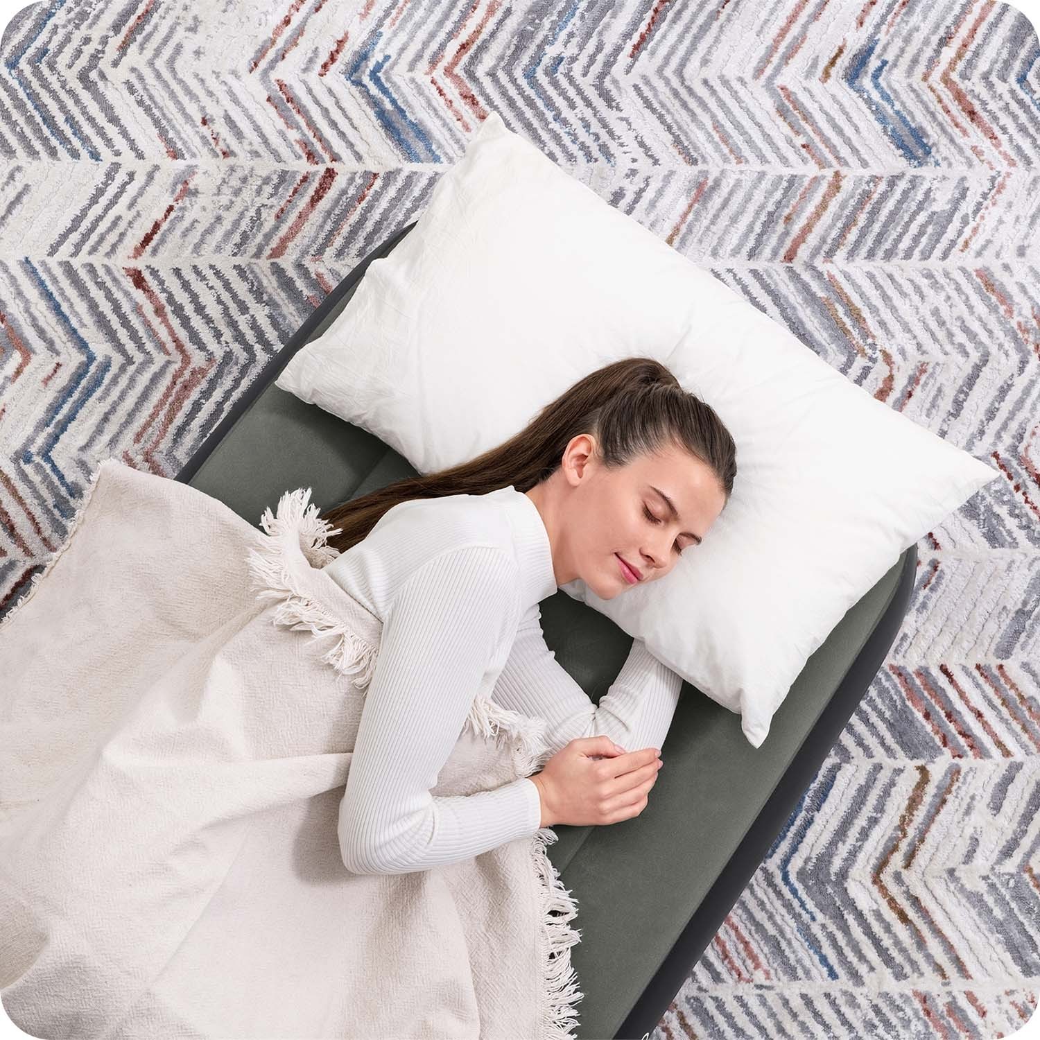 Täispuhutav madrats 185x76x25 cm üheinimesevoodi Bestway 6713K - Image 4