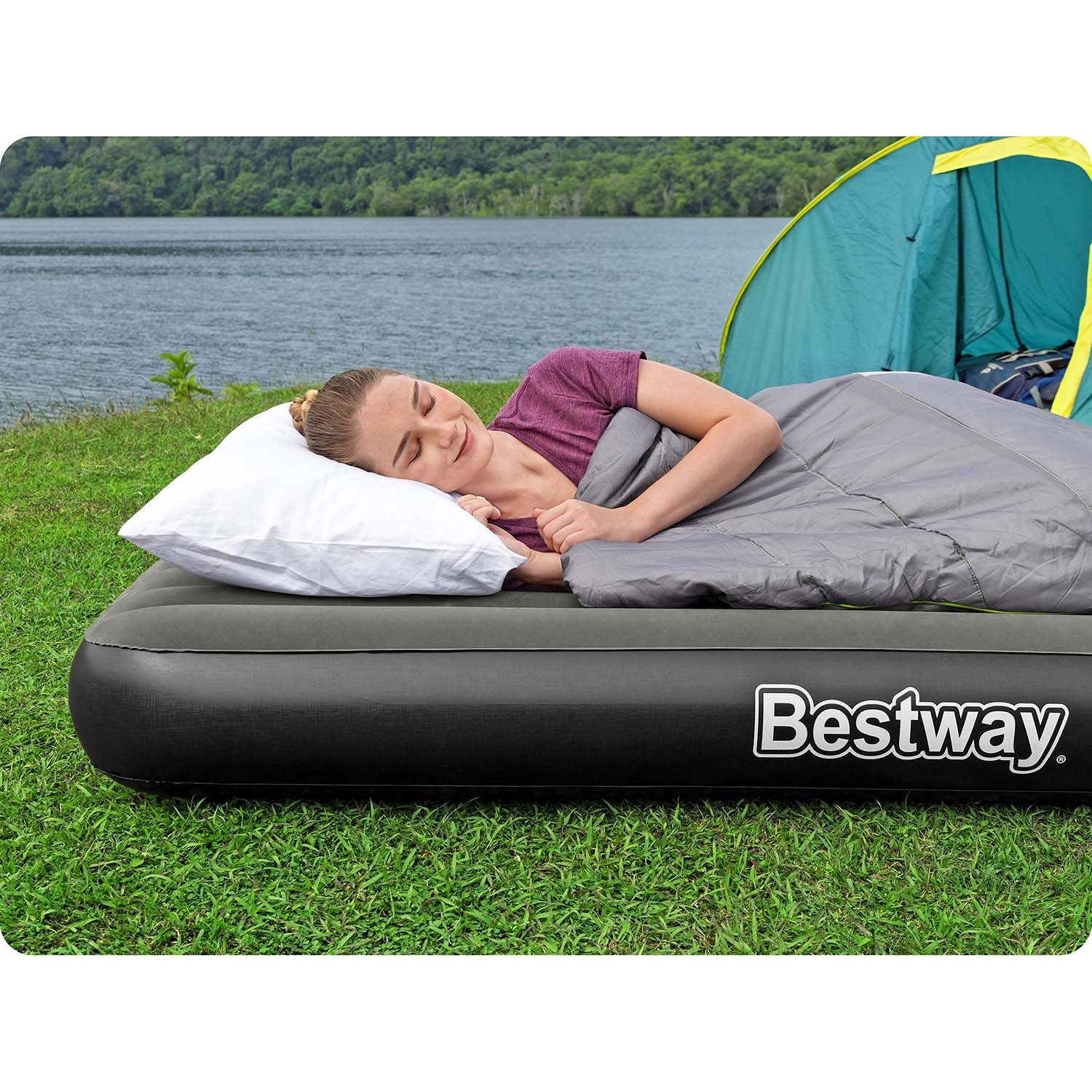 Täispuhutav madrats 185x76x25 cm üheinimesevoodi Bestway 6713K - Image 6