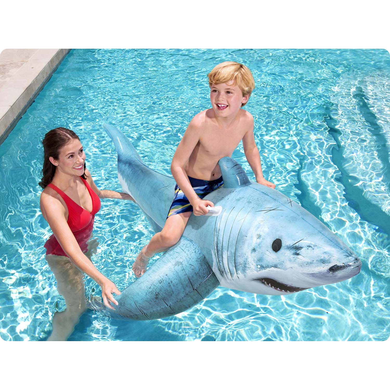 Täispuhutav madrats Shark 183 x 102 cm Bestway 41405 - Image 6