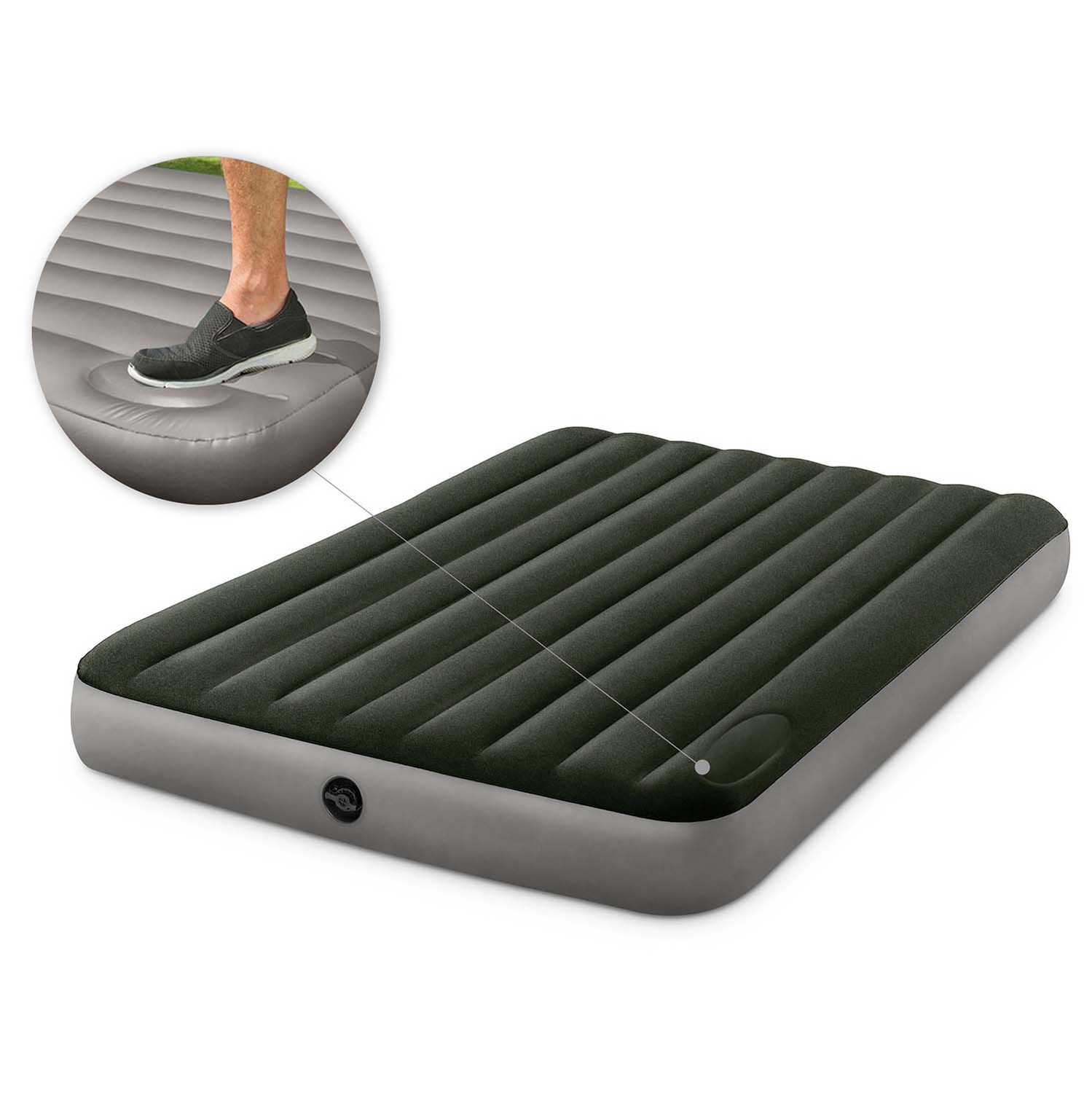 Täispuhutav madrats 203x152x25 cm sisseehitatud jalapumbaga INTEX 64763 - Image 3