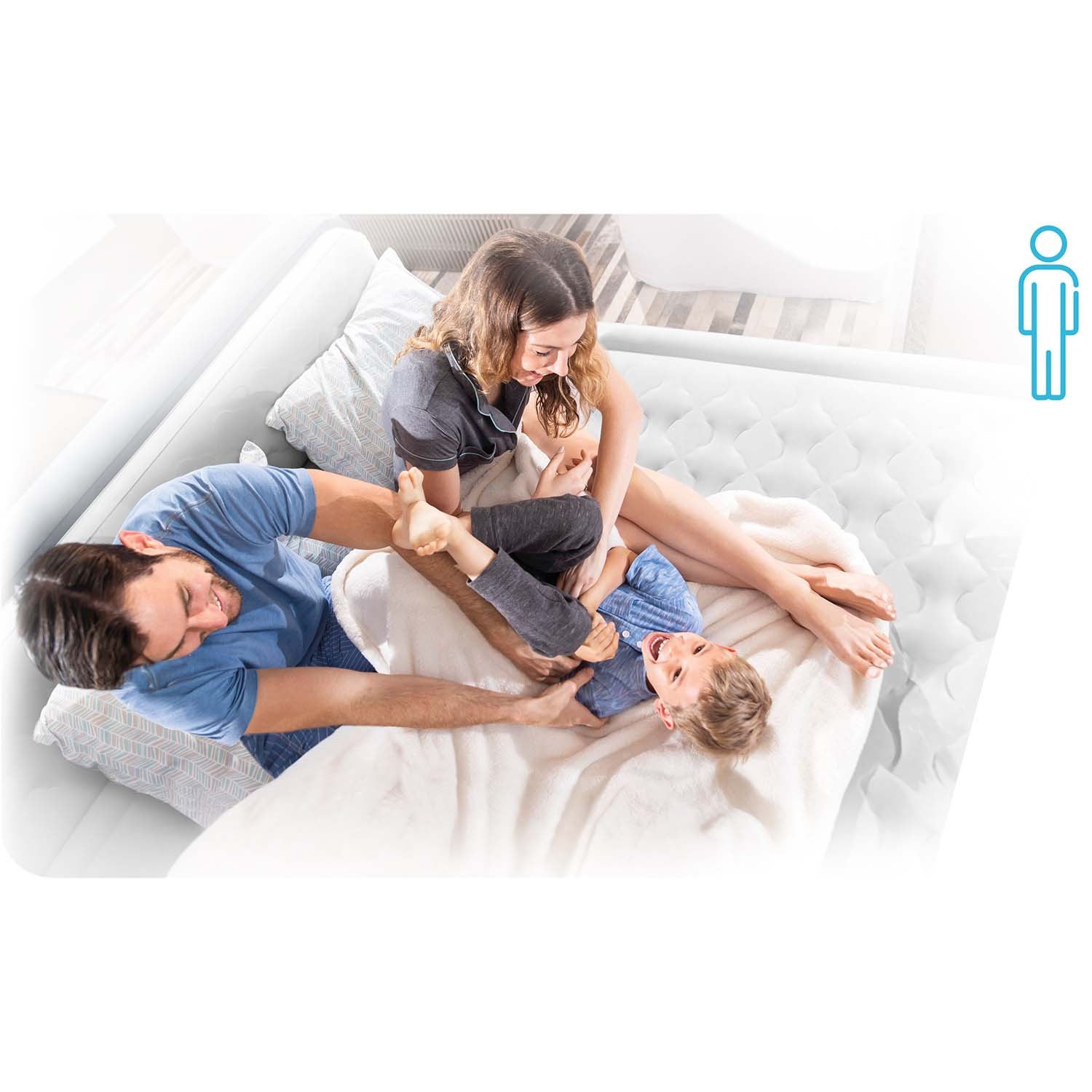 Täispuhutav madrats 191x99x51 cm sisseehitatud elektripumbaga INTEX 64488 - Image 9