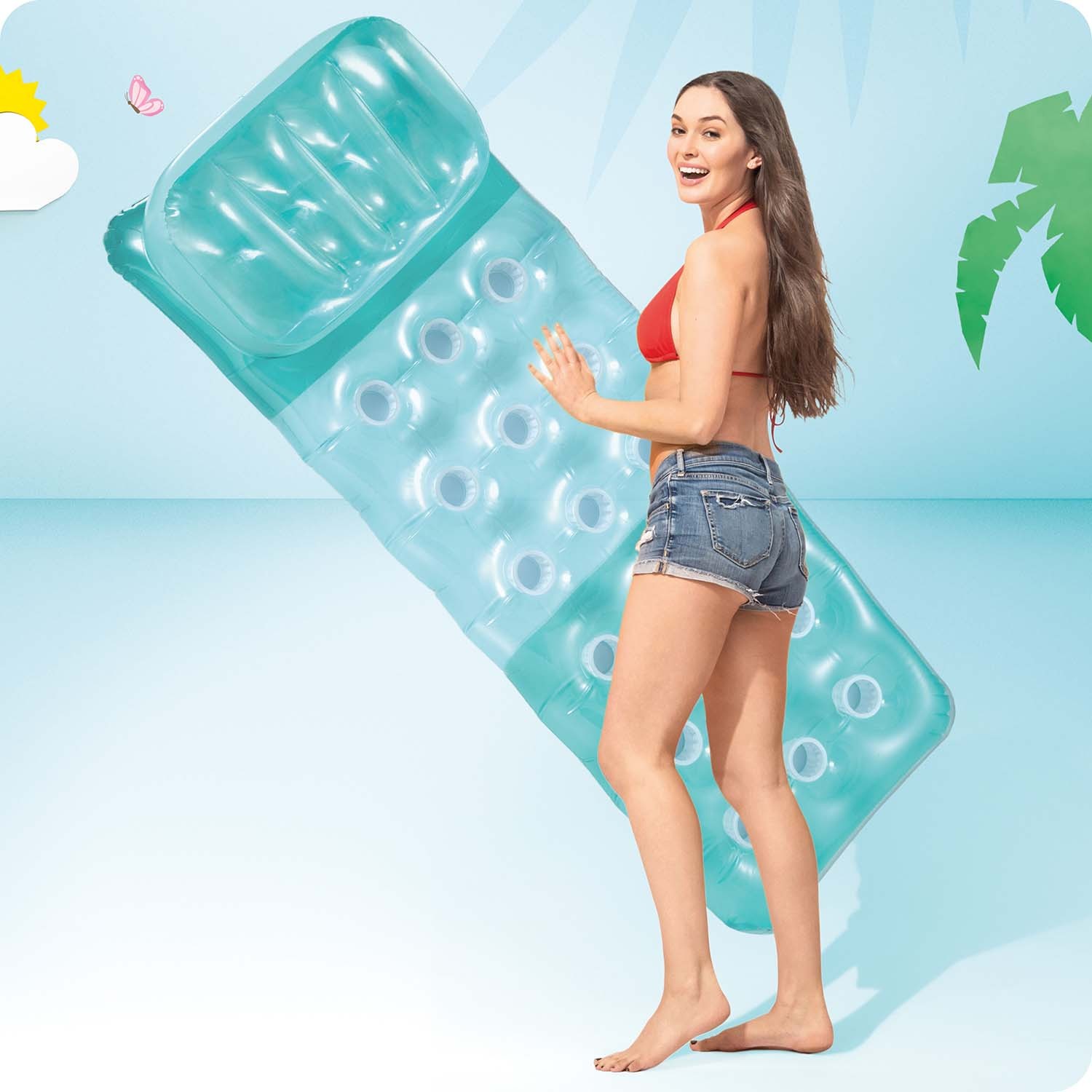 Sinine ujumismadrats 188 x 71 cm INTEX 58890 - Image 2