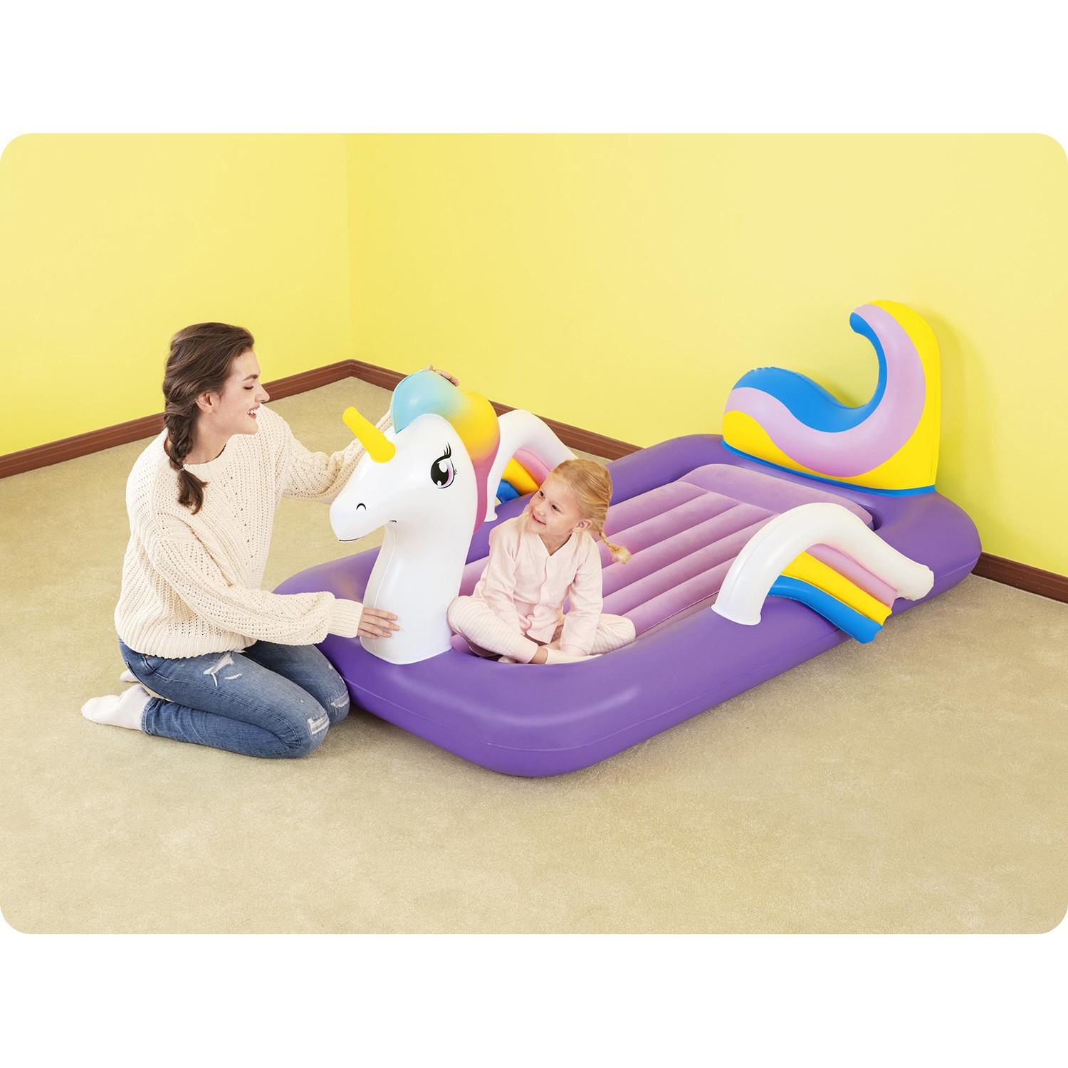 Ükssarviku õhkmadrats 196x104x84 cm üheinimesevoodi Bestway 67713 - Image 3