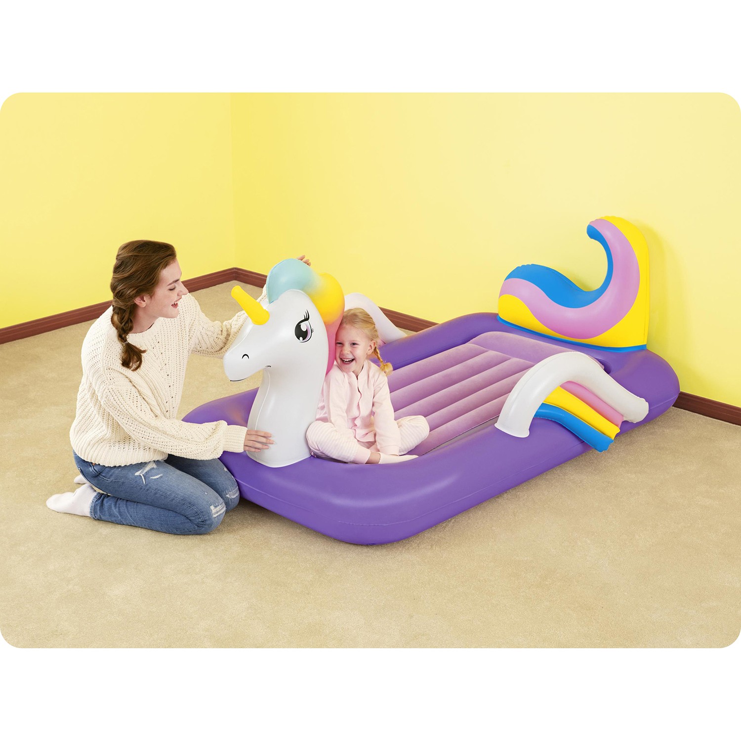 Ükssarviku õhkmadrats 196x104x84 cm üheinimesevoodi Bestway 67713 - Image 4