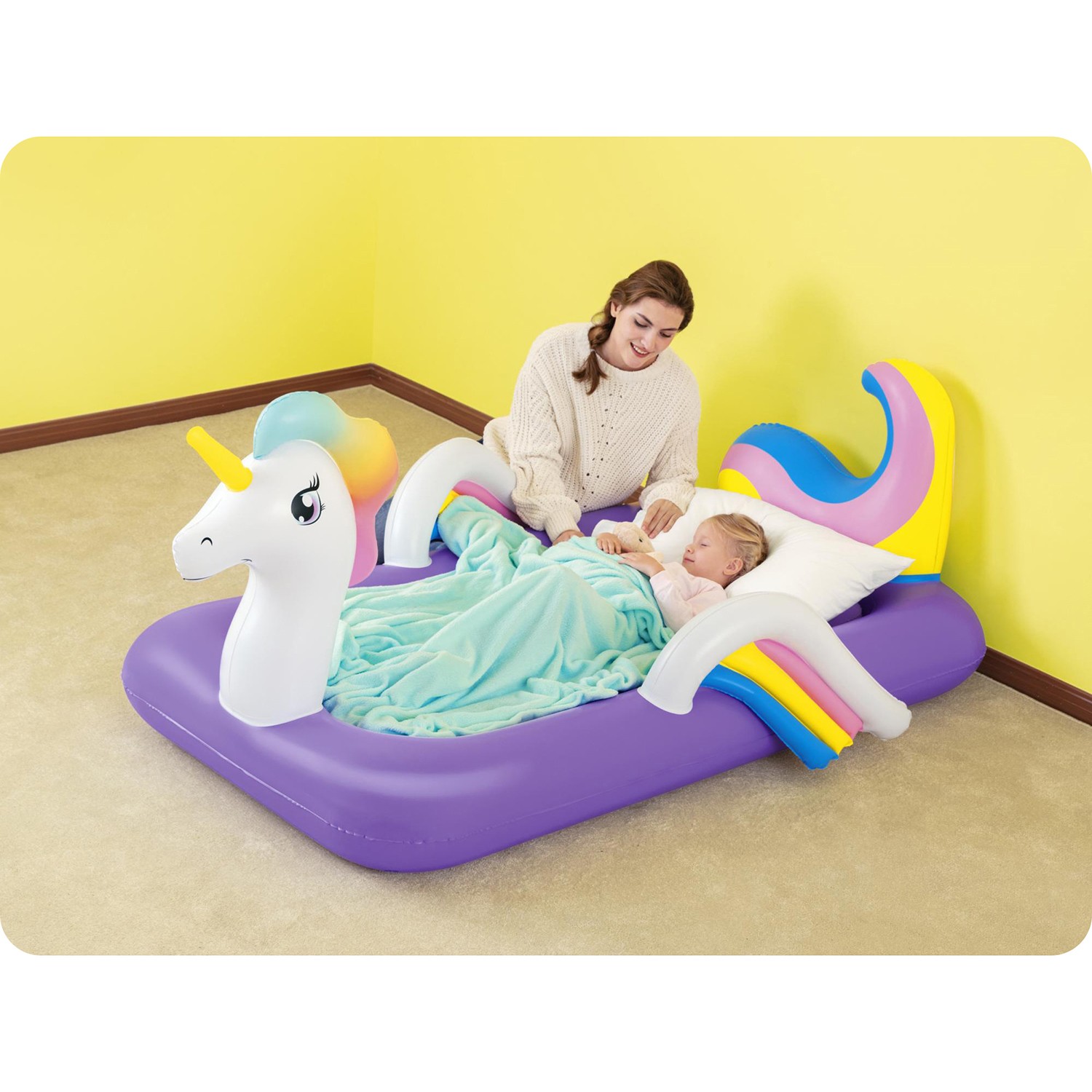 Ükssarviku õhkmadrats 196x104x84 cm üheinimesevoodi Bestway 67713 - Image 5