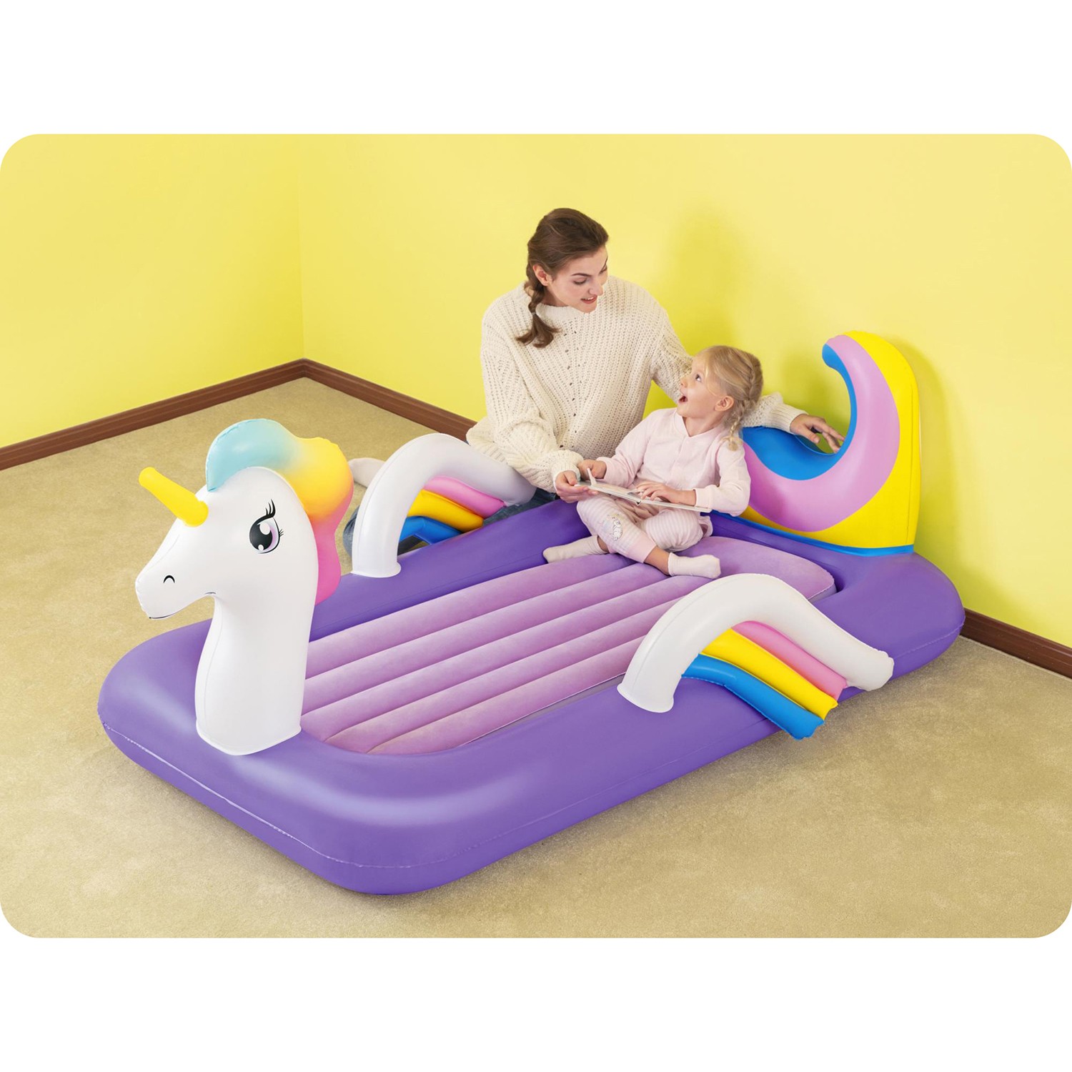 Ükssarviku õhkmadrats 196x104x84 cm üheinimesevoodi Bestway 67713 - Image 6