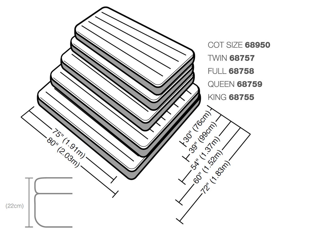 Täispuhutav madrats 191x76x22 cm üheinimesevoodi INTEX 68950 - Image 4