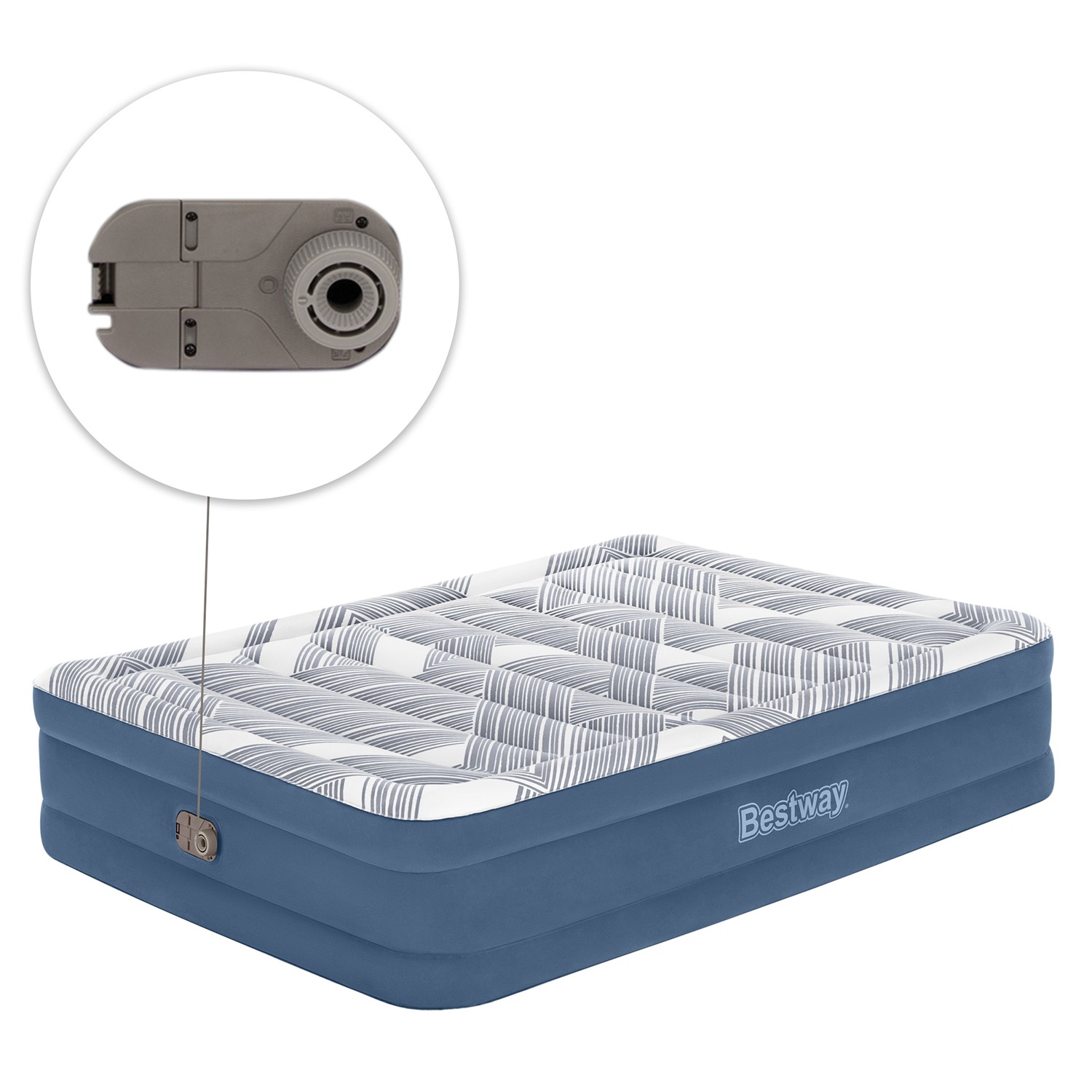Täispuhutav madrats 203x152x46 cm sisseehitatud elektripumbaga Bestway 6713C - Image 6