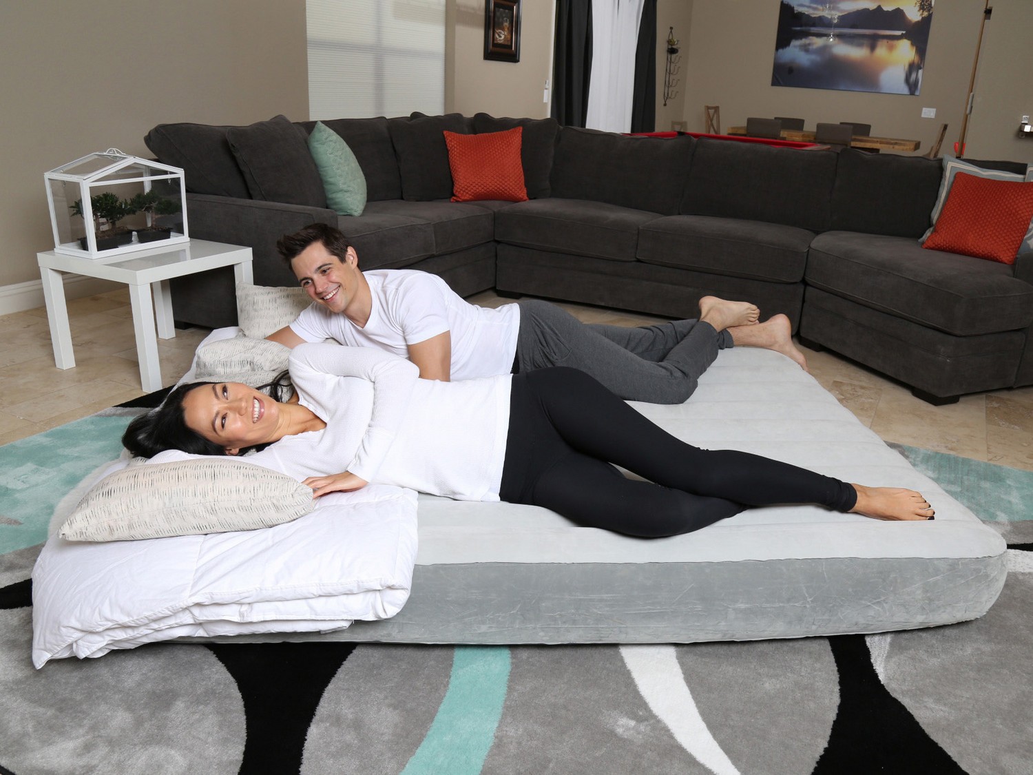 Queen-suuruses sametmadrats 203 x 152 x 25 cm Bestway 67541 - Image 4