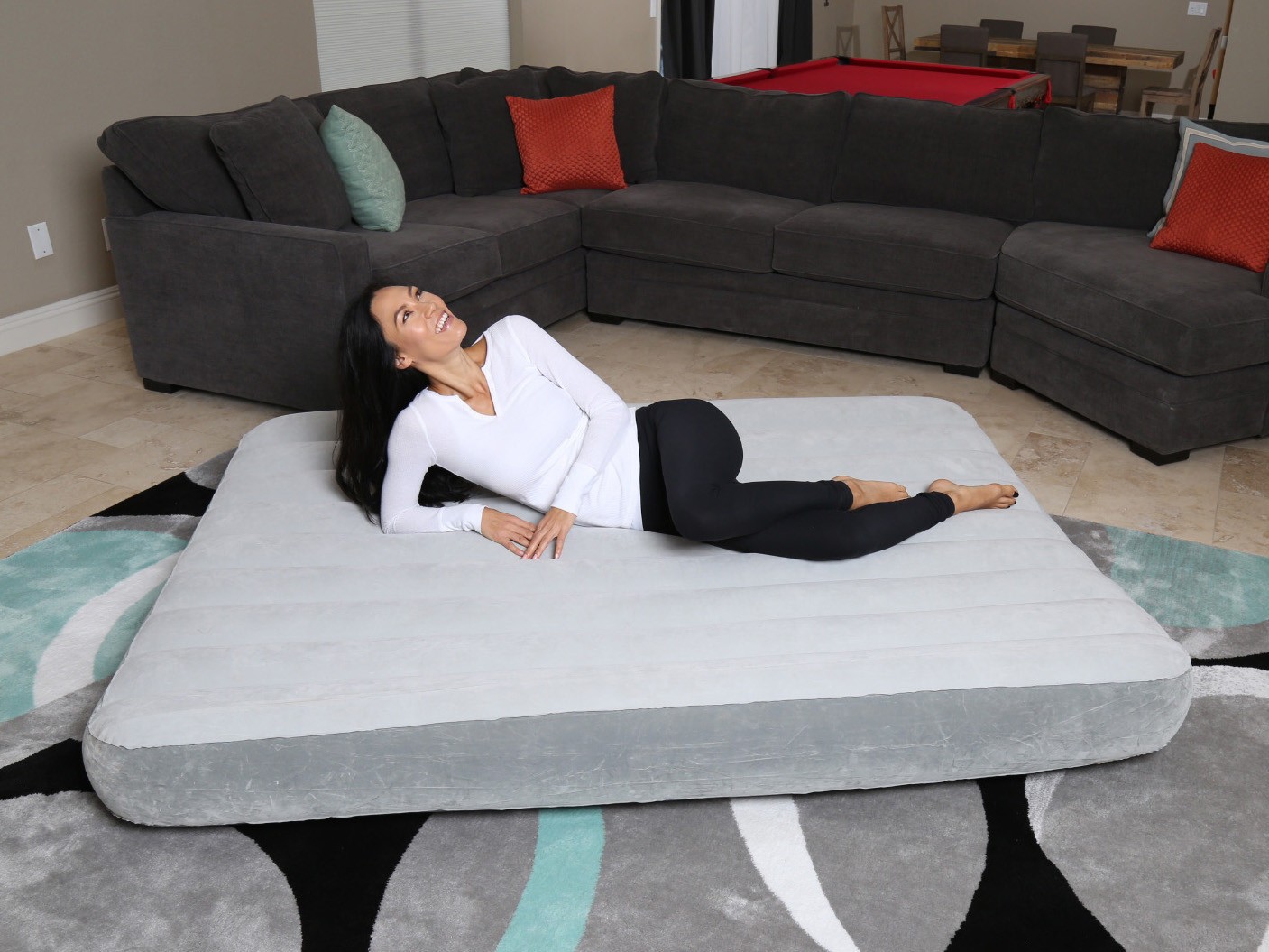 Queen-suuruses sametmadrats 203 x 152 x 25 cm Bestway 67541 - Image 6