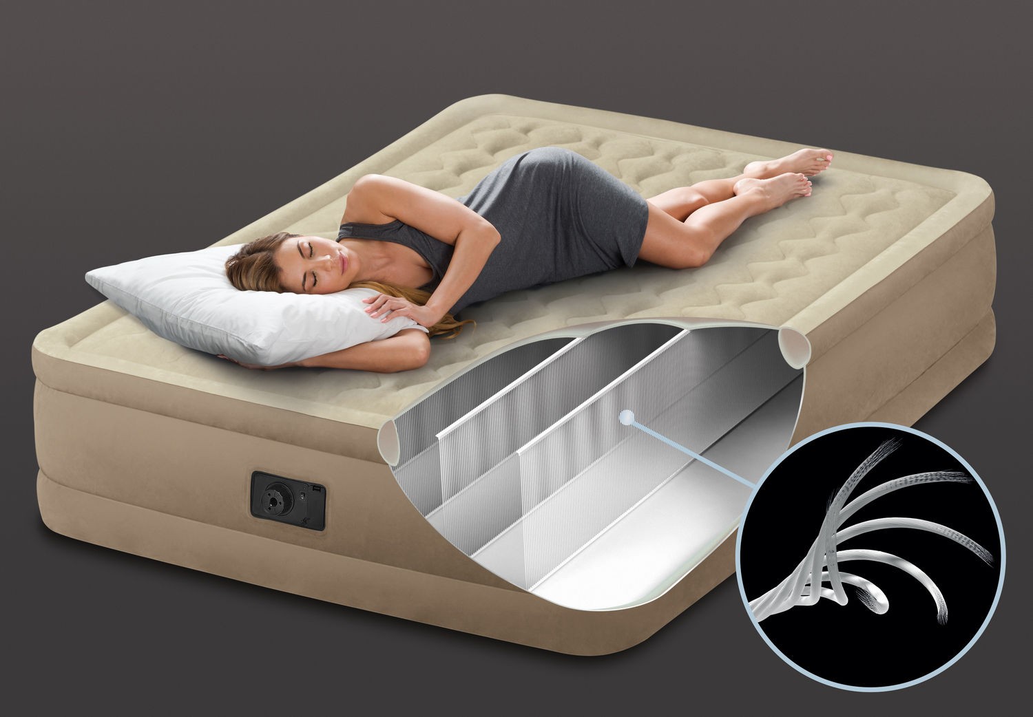 Sametmadrats elektripumbaga 203 x 152 x 42 cm INTEX 64458 - Image 4