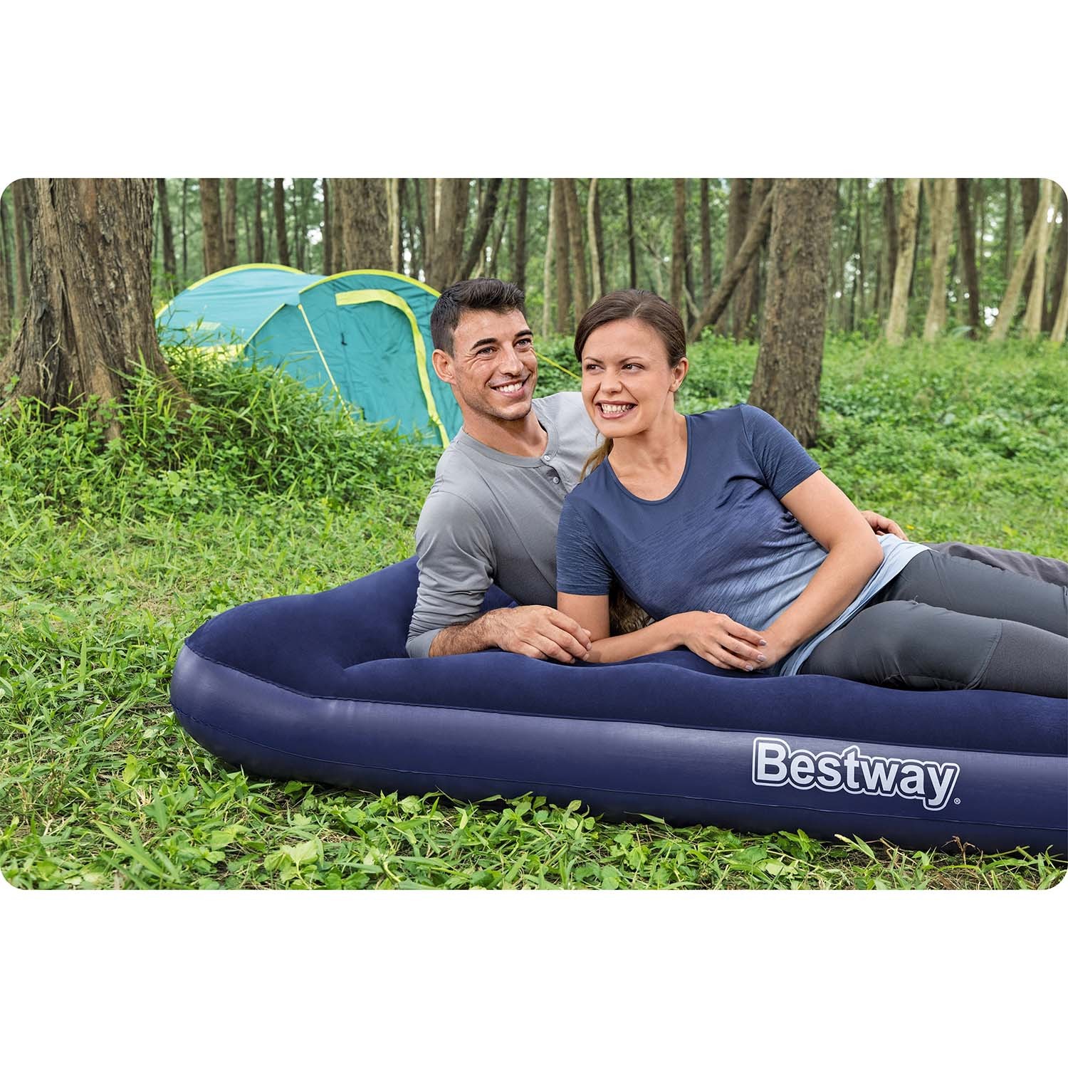 Õhkmadrats 191x137x28 cm sisseehitatud jalapumbaga Bestway 67225 - Image 2