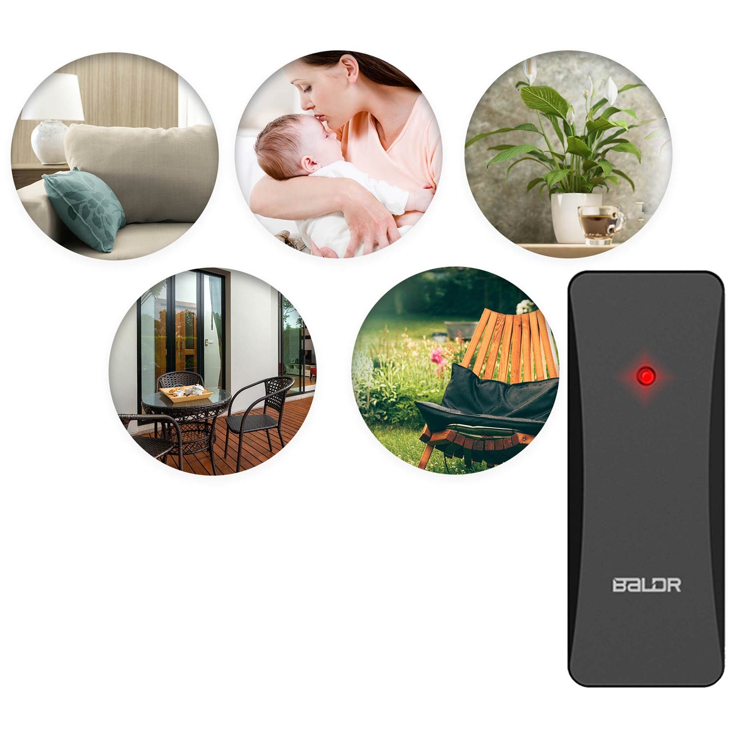 BALDR ilmajaama saatja, must - Image 4