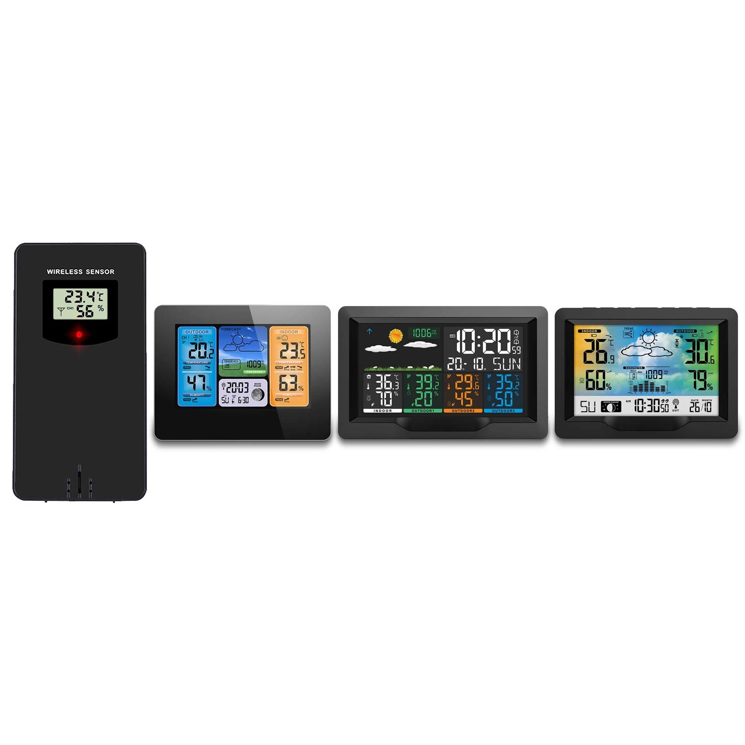 Saatja BD-920 Berdseni ilmajaamale, must - Image 2