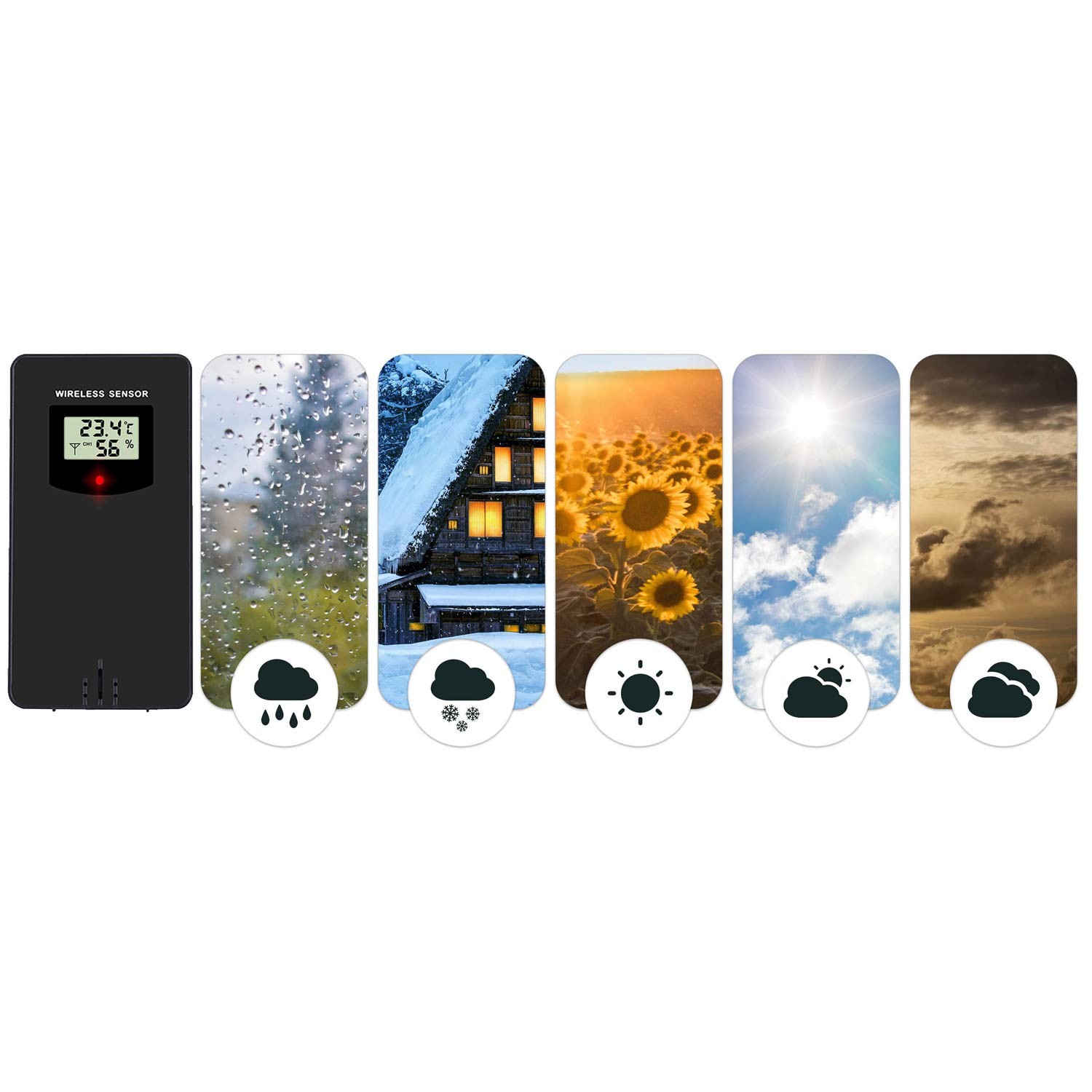 Saatja BD-920 Berdseni ilmajaamale, must - Image 3