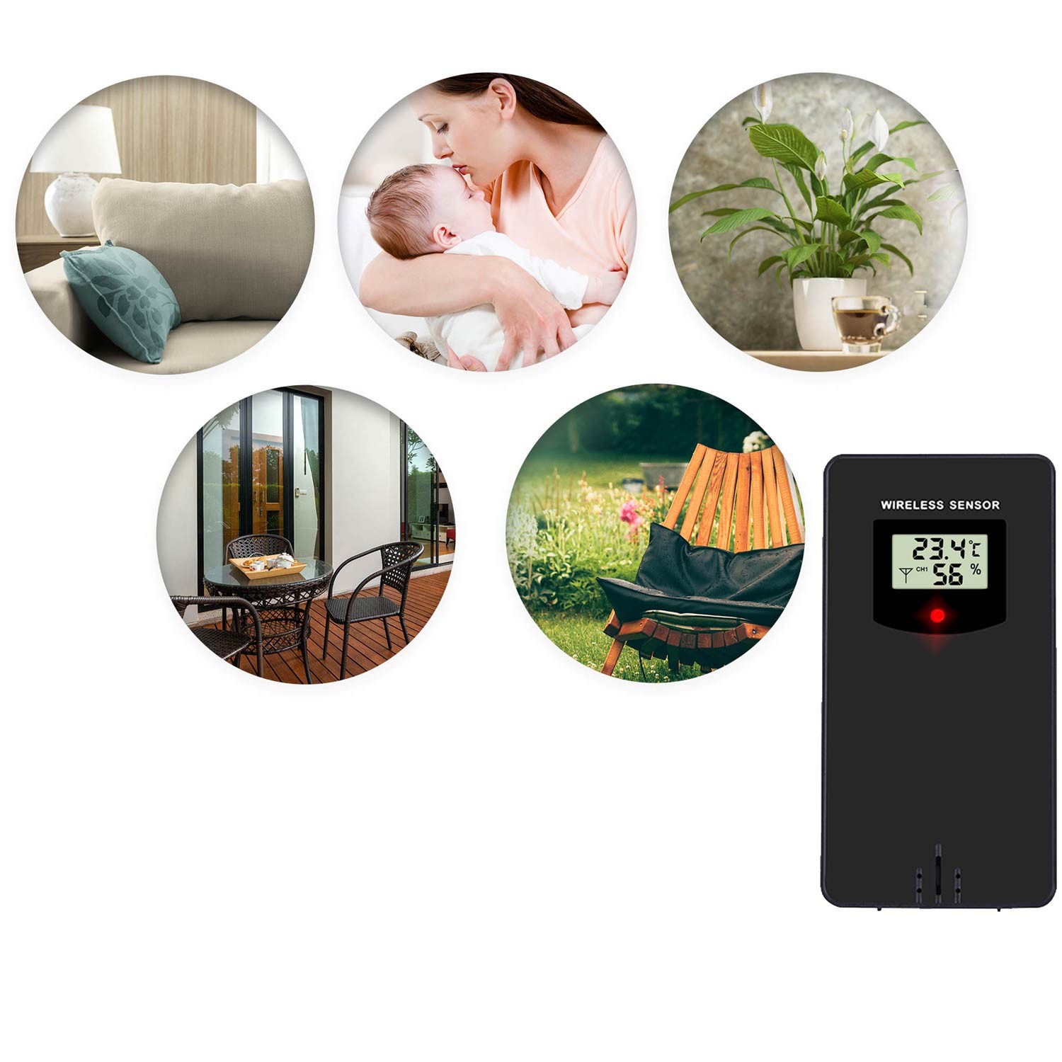 Saatja BD-920 Berdseni ilmajaamale, must - Image 4