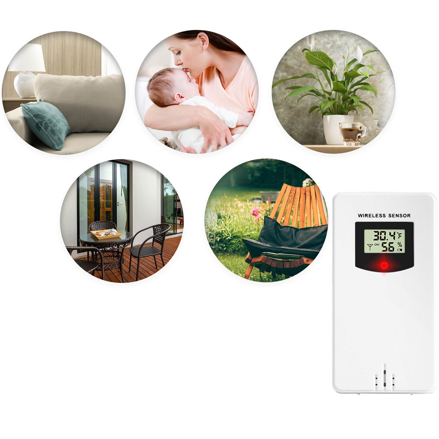 Berdsen BD-920 ilmajaama saatja, valge - Image 4