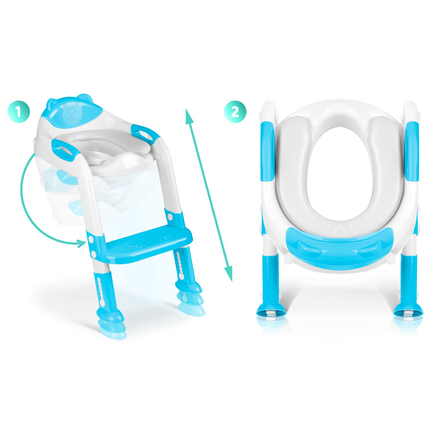 Ricokids 729200 karukujuline tualettpoti kate redeliga, sinine - Image 10