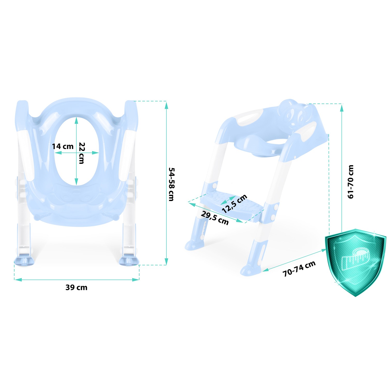 Ricokids 729100 Koala tualettpoti kate redeliga, sinine - Image 8