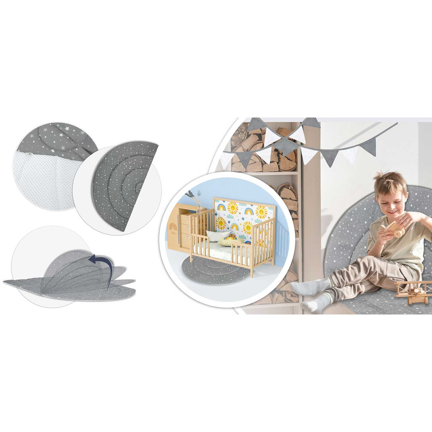 NK-406 Nukido tipi telk lastele - hall - Image 6