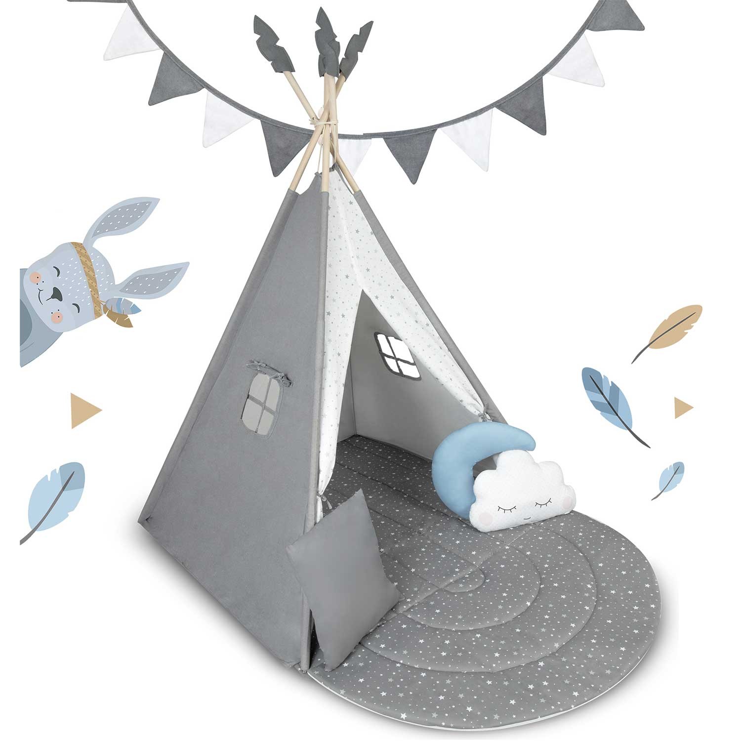 NK-406 Nukido tipi telk lastele - hall - Image 8