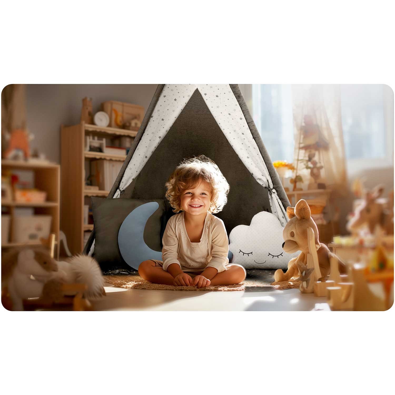 NK-406 Nukido tipi telk lastele - hall - Image 11