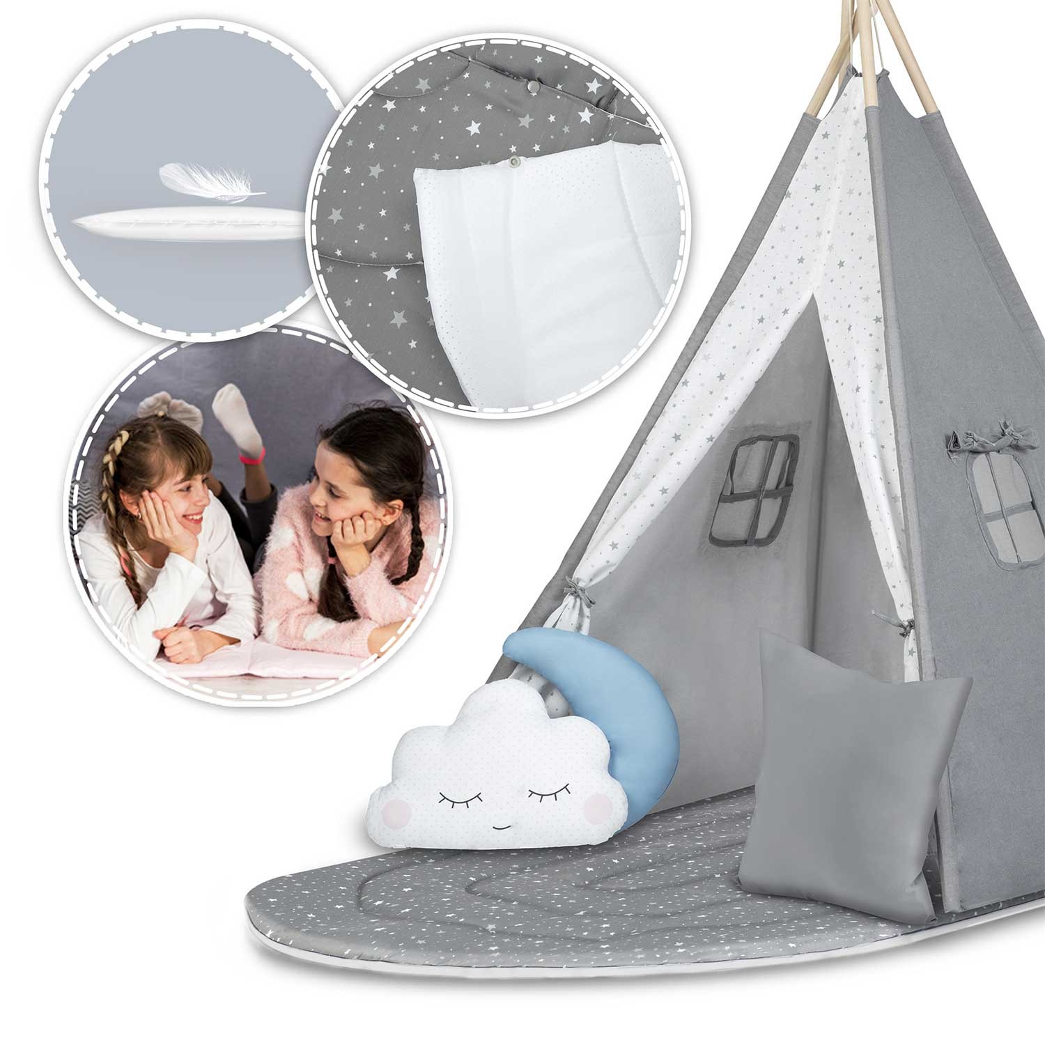 NK-406 Nukido tipi telk lastele - hall - Image 14