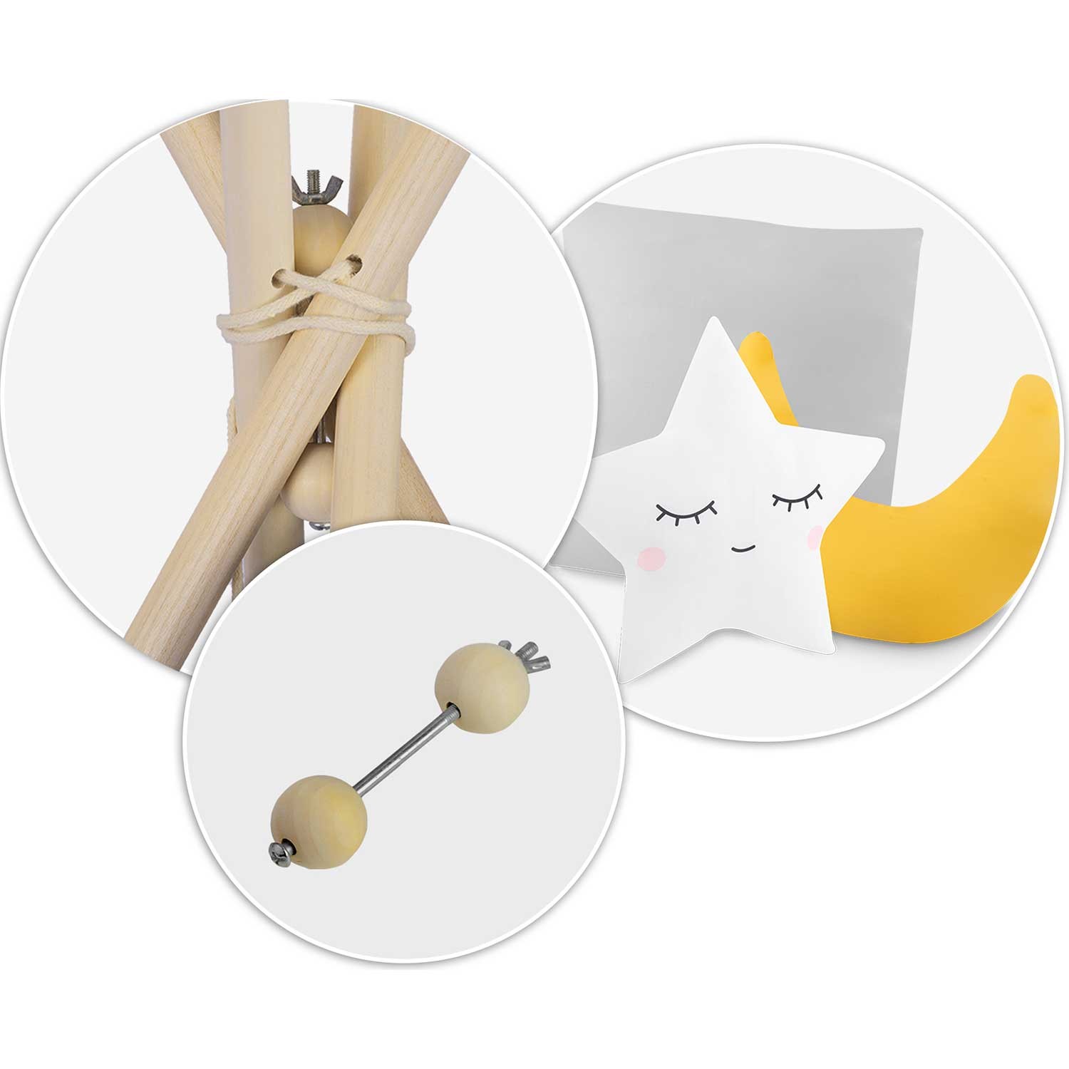 NK-406 Nukido laste tipi telk - helehall - Image 13