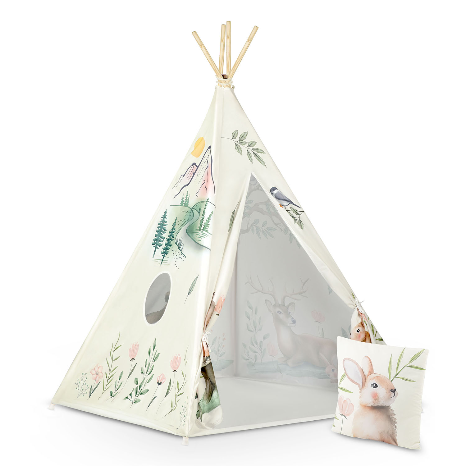 Nukido tipi telk lastele - beež - Image 14