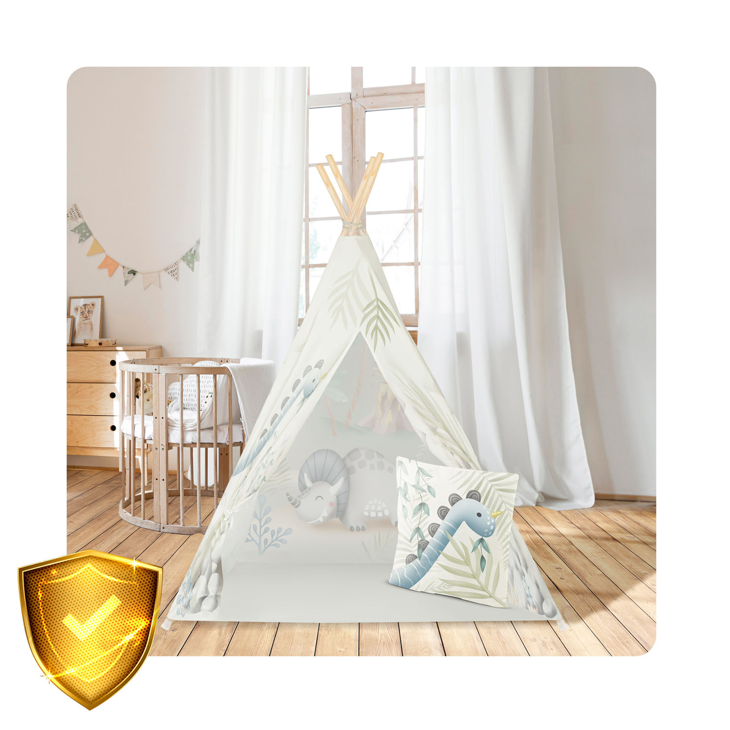 Nukido tipi telk lastele - dinosaurused - Image 9