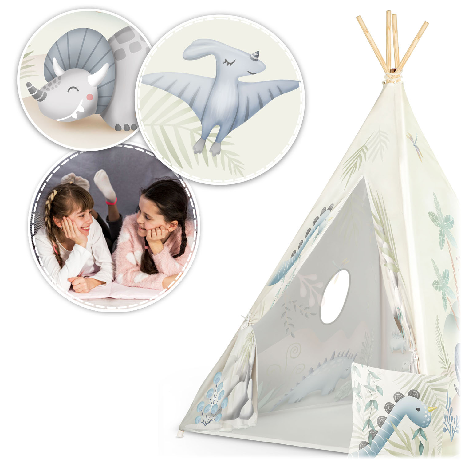 Nukido tipi telk lastele - dinosaurused - Image 11