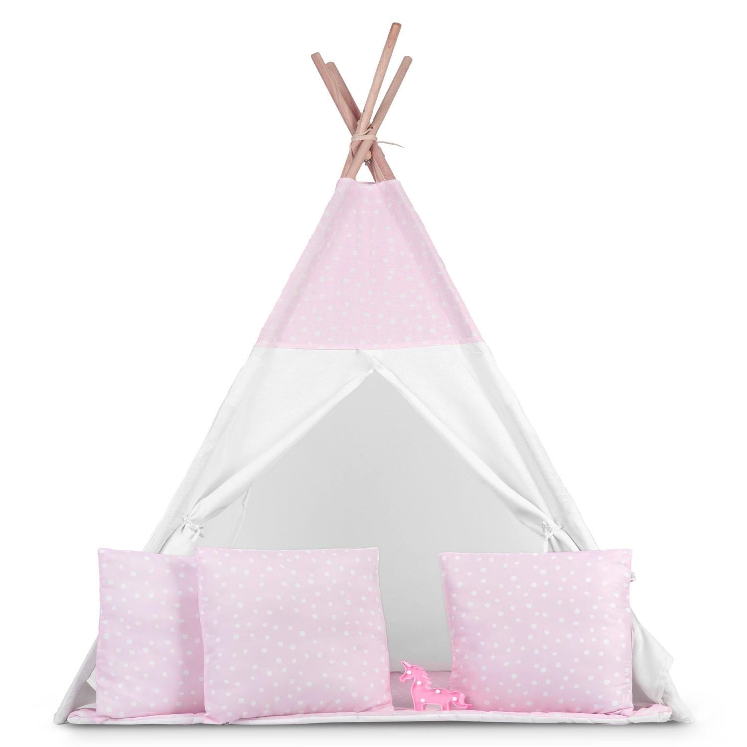 Laste tipii telk tuledega - roosa täppidega - Image 4