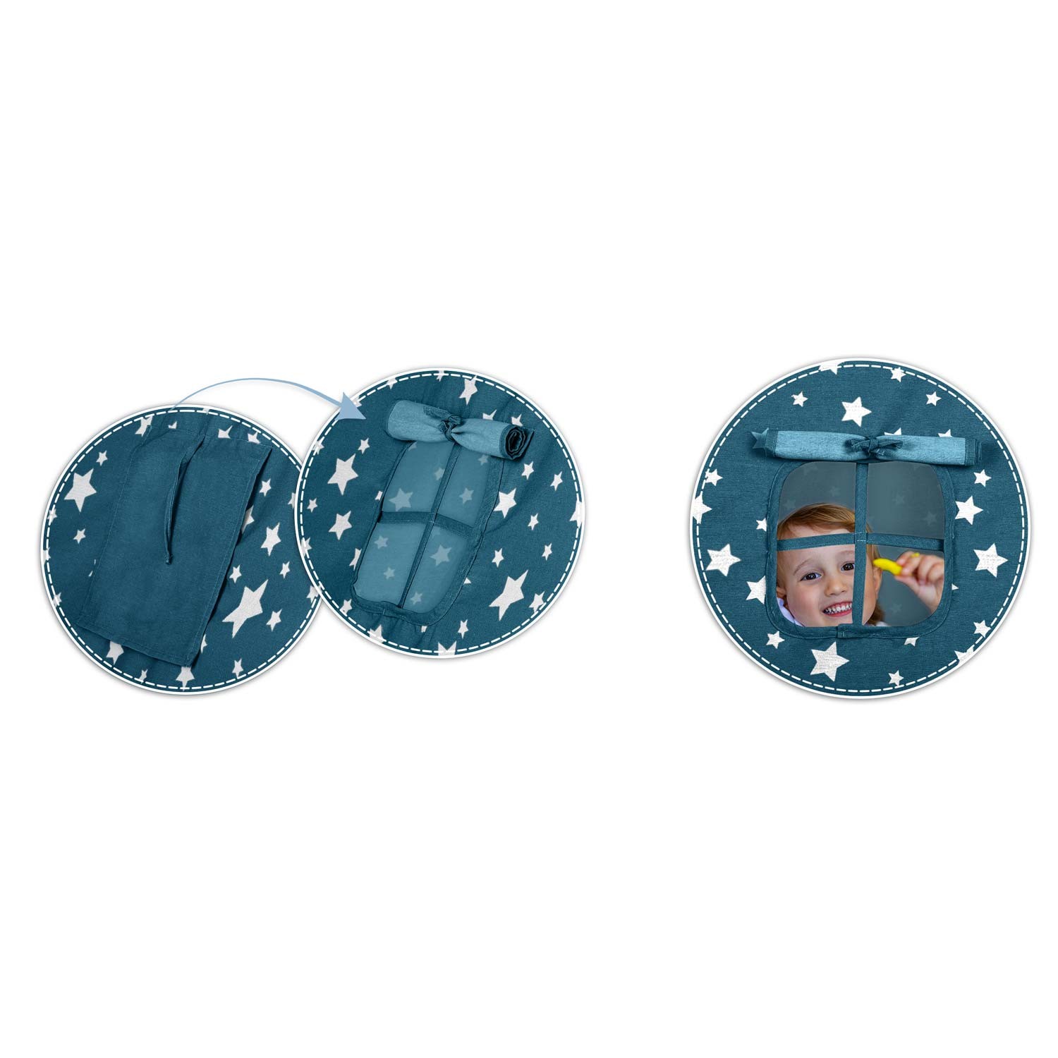 Nukido laste tipii telk tuledega - sinine - Image 12