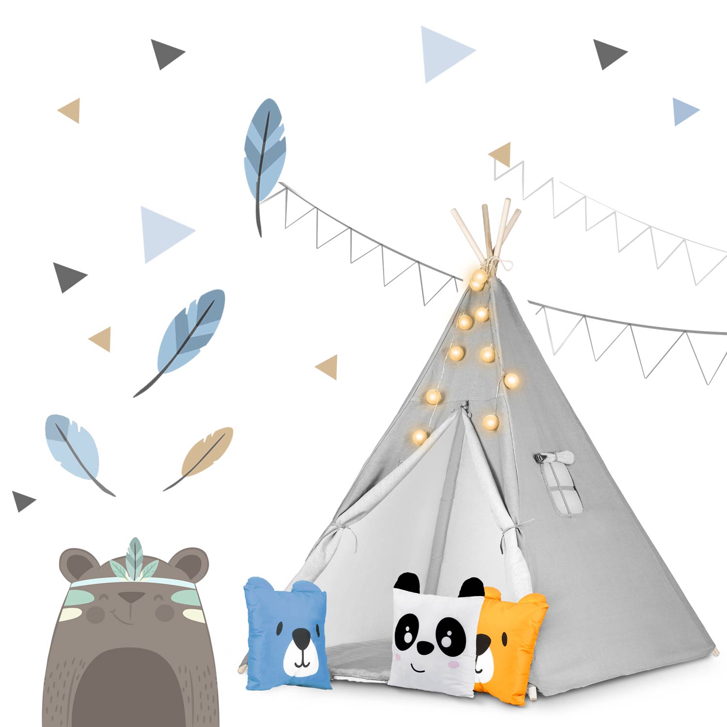 Nukido laste tipii telk tuledega - hall - Image 10