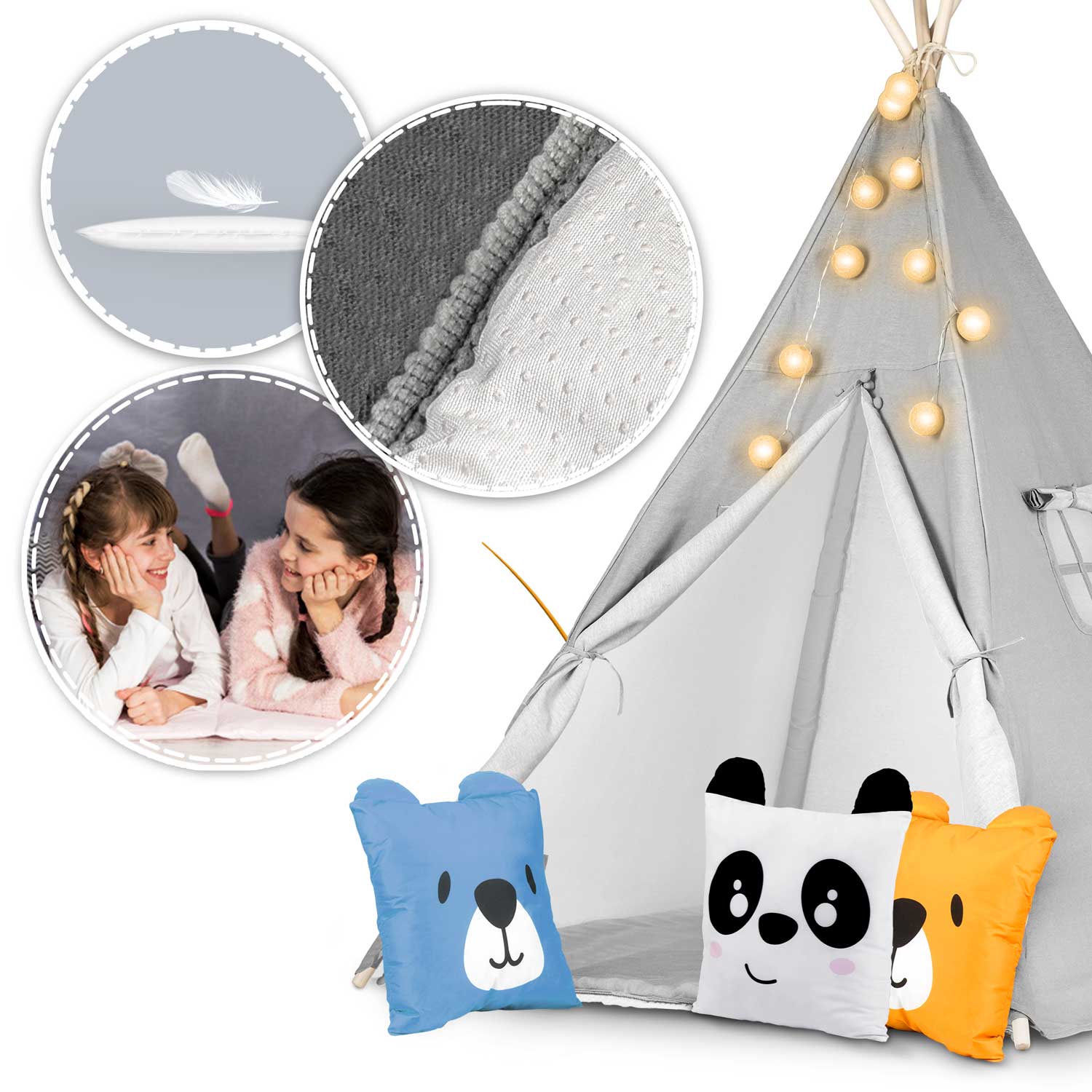 Nukido laste tipii telk tuledega - hall - Image 12