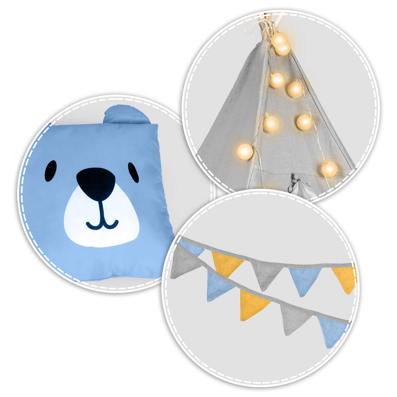 Nukido laste tipii telk tuledega - hall - Image 6