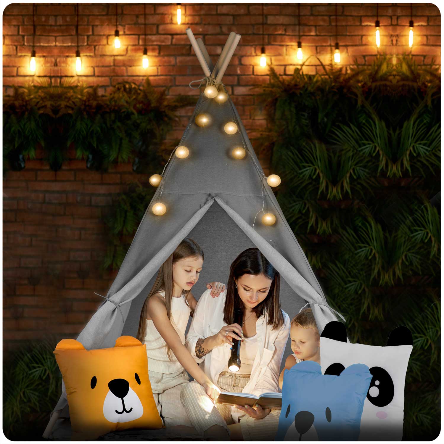 Nukido laste tipii telk tuledega - hall - Image 7