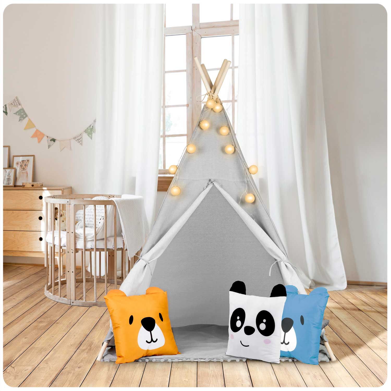 Nukido laste tipii telk tuledega - hall - Image 14