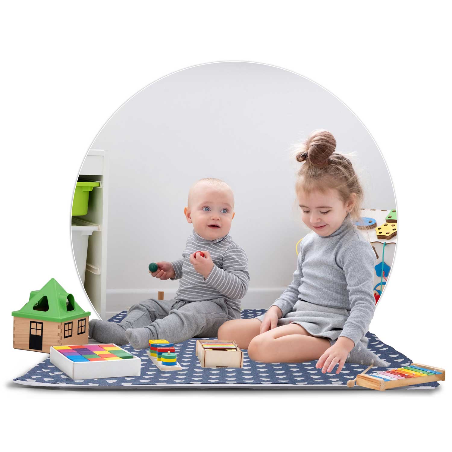 Nukido laste tiipee telk tuledega - tumesinine - Image 14