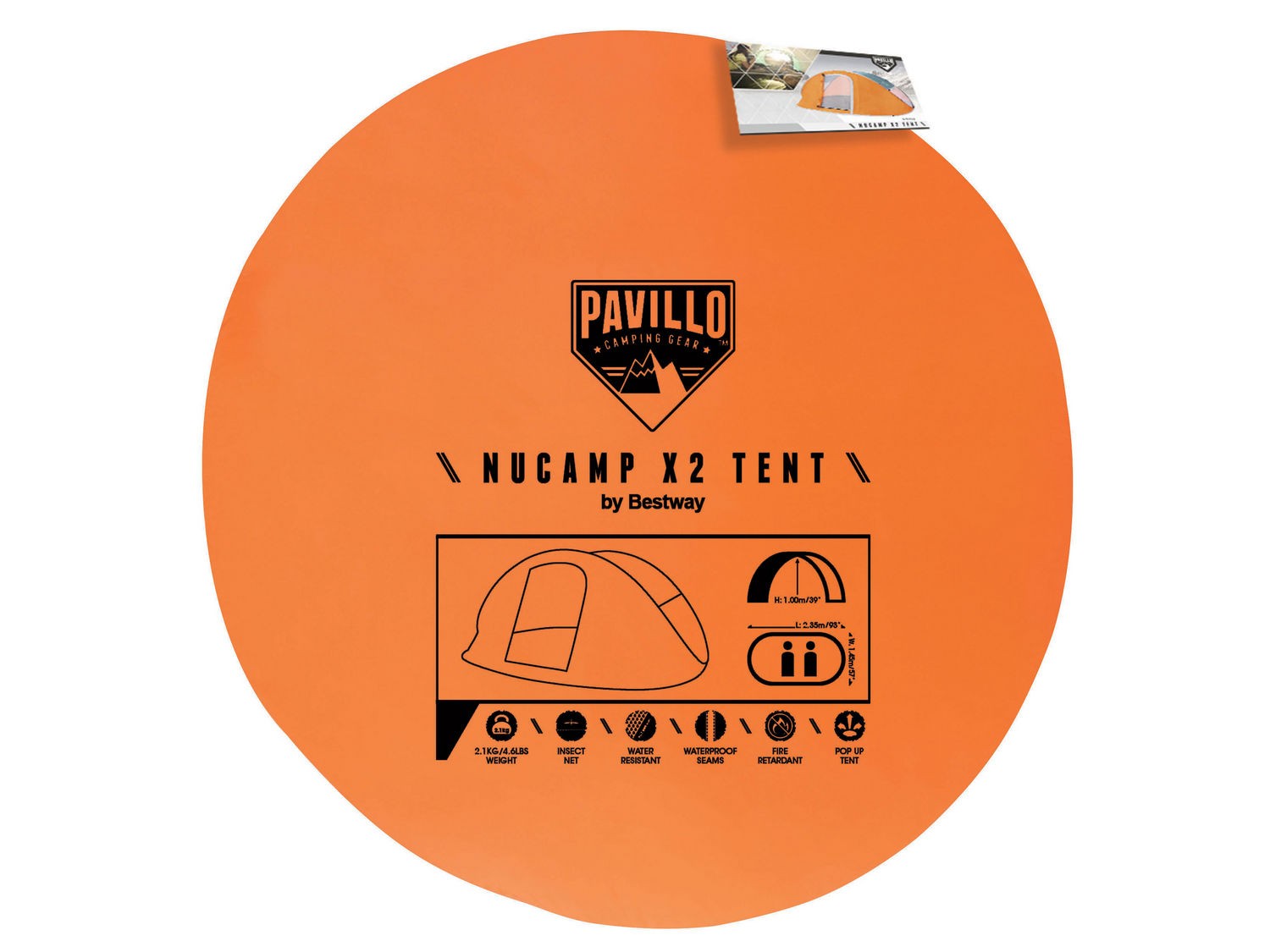 Nucamp X2 turismitelk 235 x 145 x 100 cm Bestway 68004 - Image 4