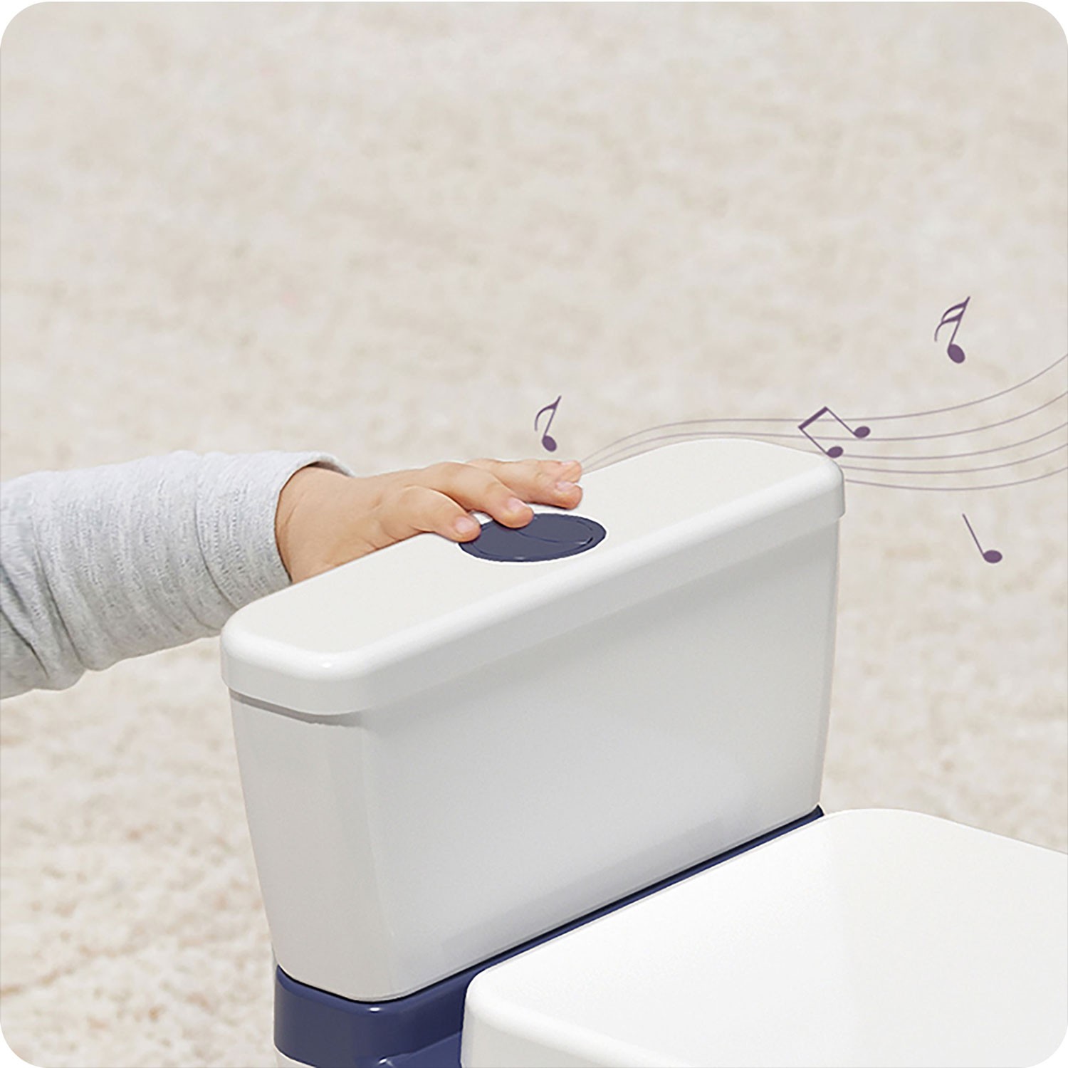 Laste pott meloodiaga RK-290 valge ja sinine - Image 3