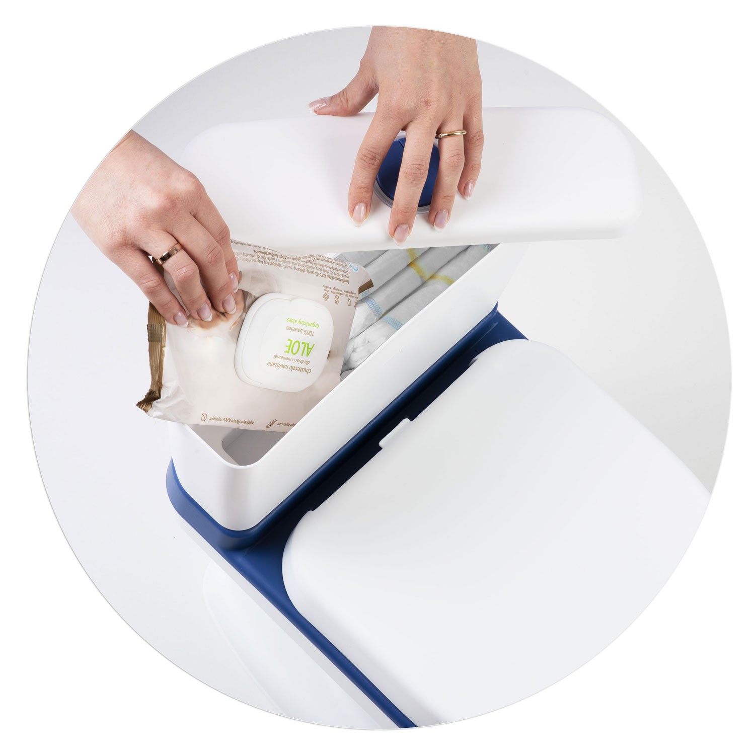 Laste pott meloodiaga RK-290 valge ja sinine - Image 4