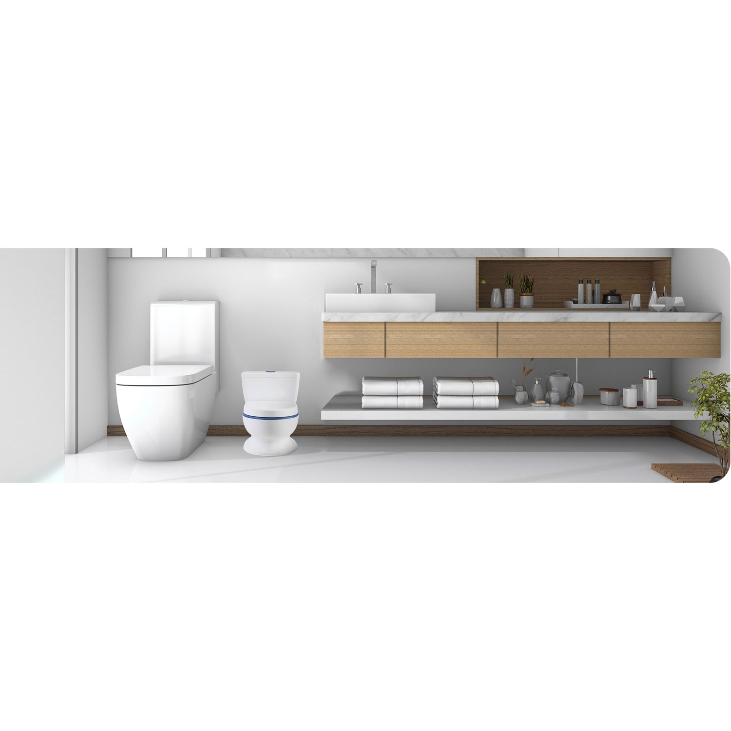 Laste pott meloodiaga RK-290 valge ja sinine - Image 9