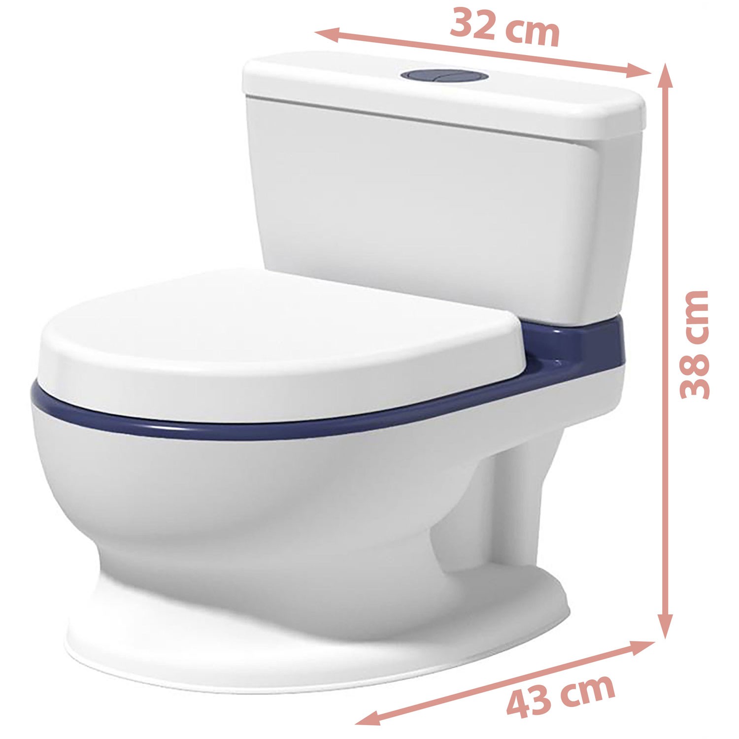 Laste pott meloodiaga RK-290 valge ja sinine - Image 11