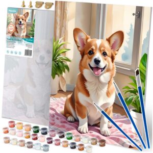 Maali numbri järgi pilt 40x50 cm Massido Corgi koer
