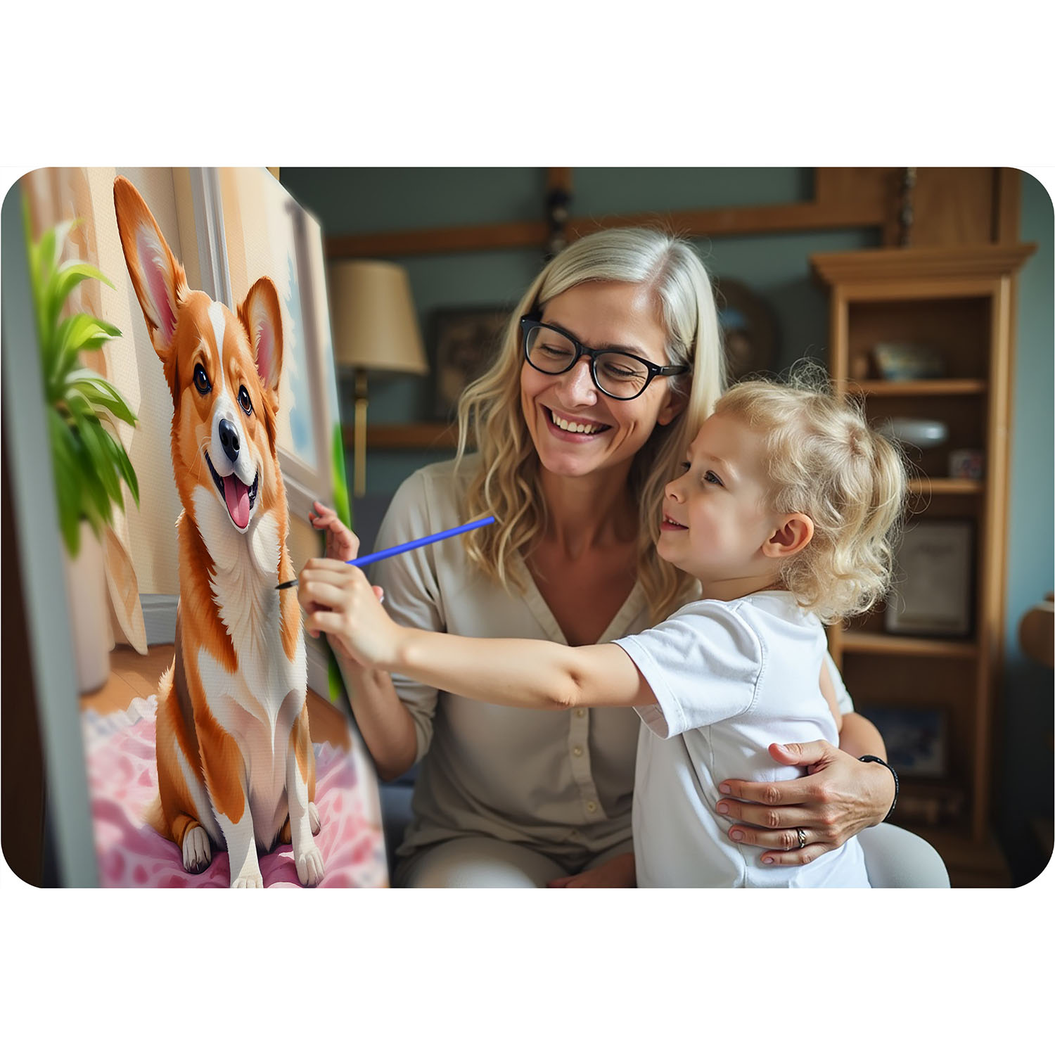 Maali numbri järgi pilt 40x50 cm Massido Corgi koer - Image 8