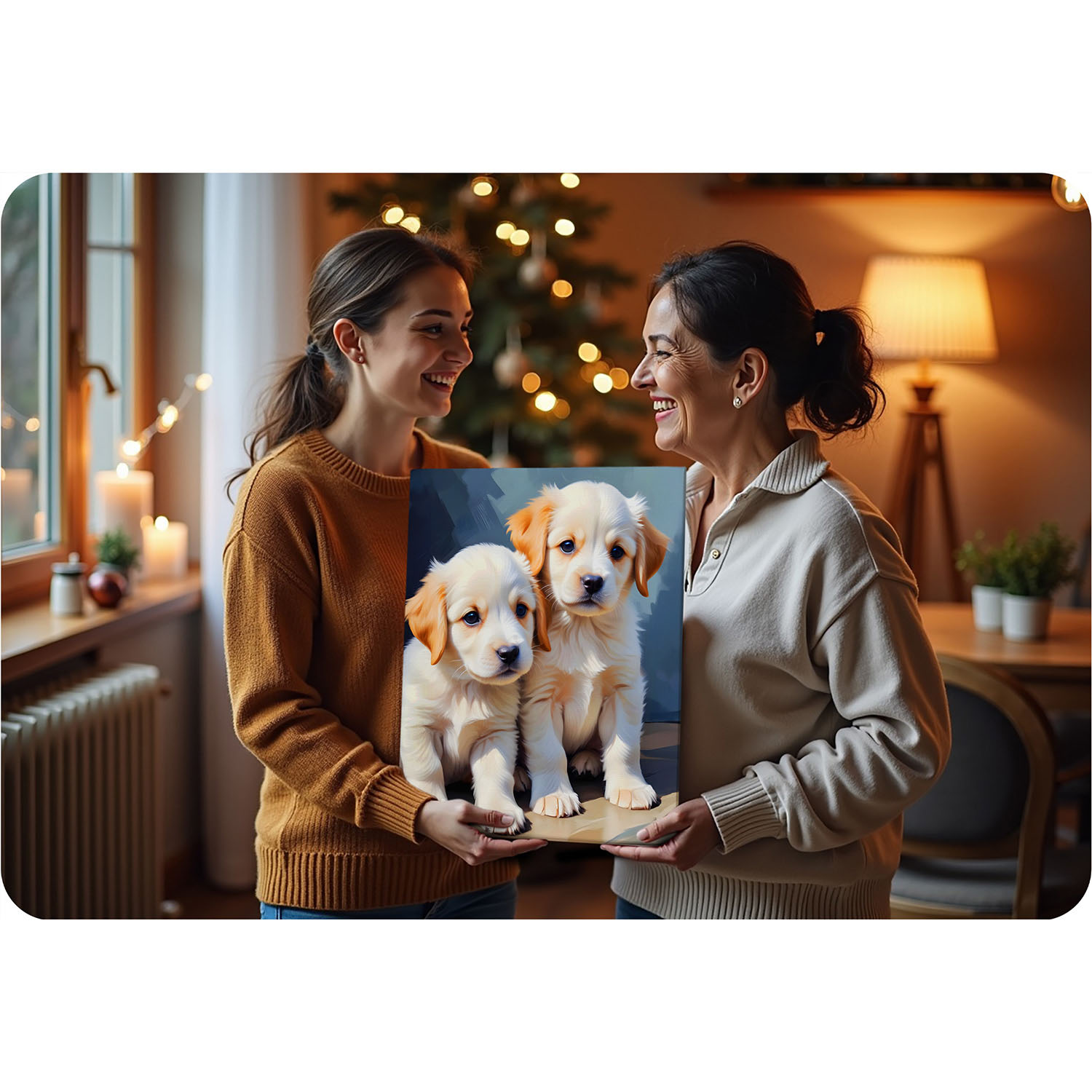 Maalitav pilt numbrite järgi 40x50 cm Massido kutsikad - Image 8