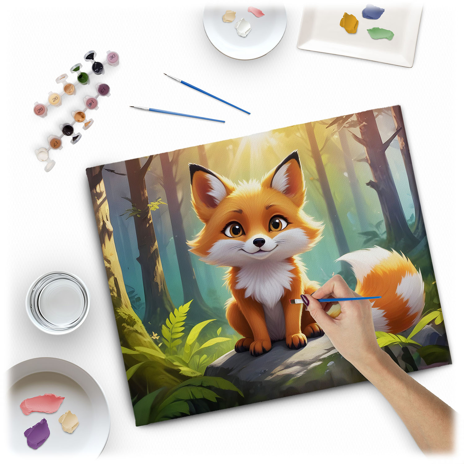 Maalitav pilt numbrite järgi 40x50 cm Massido Lisek - Image 2