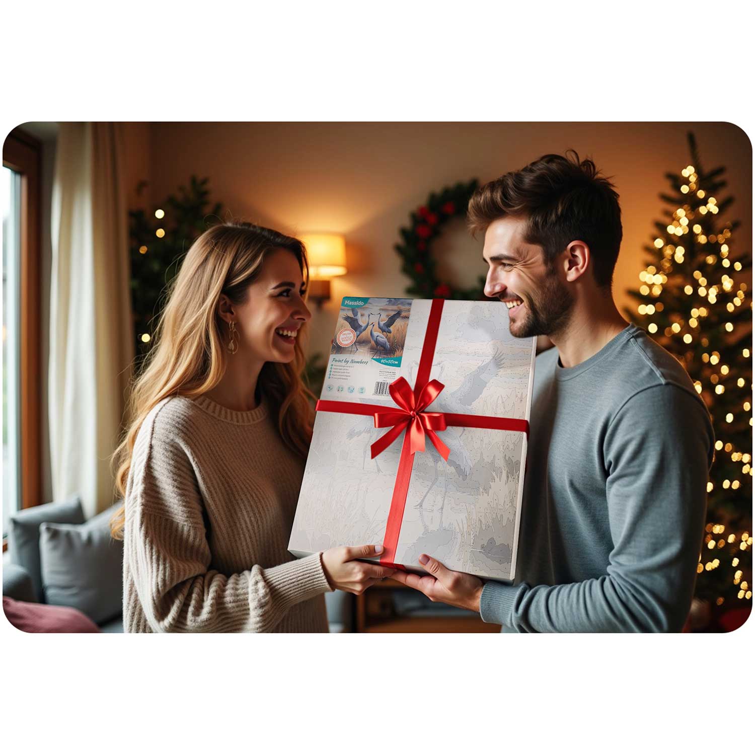 Maalitav pilt numbri järgi 40x50 cm Massido Cranes - Image 8