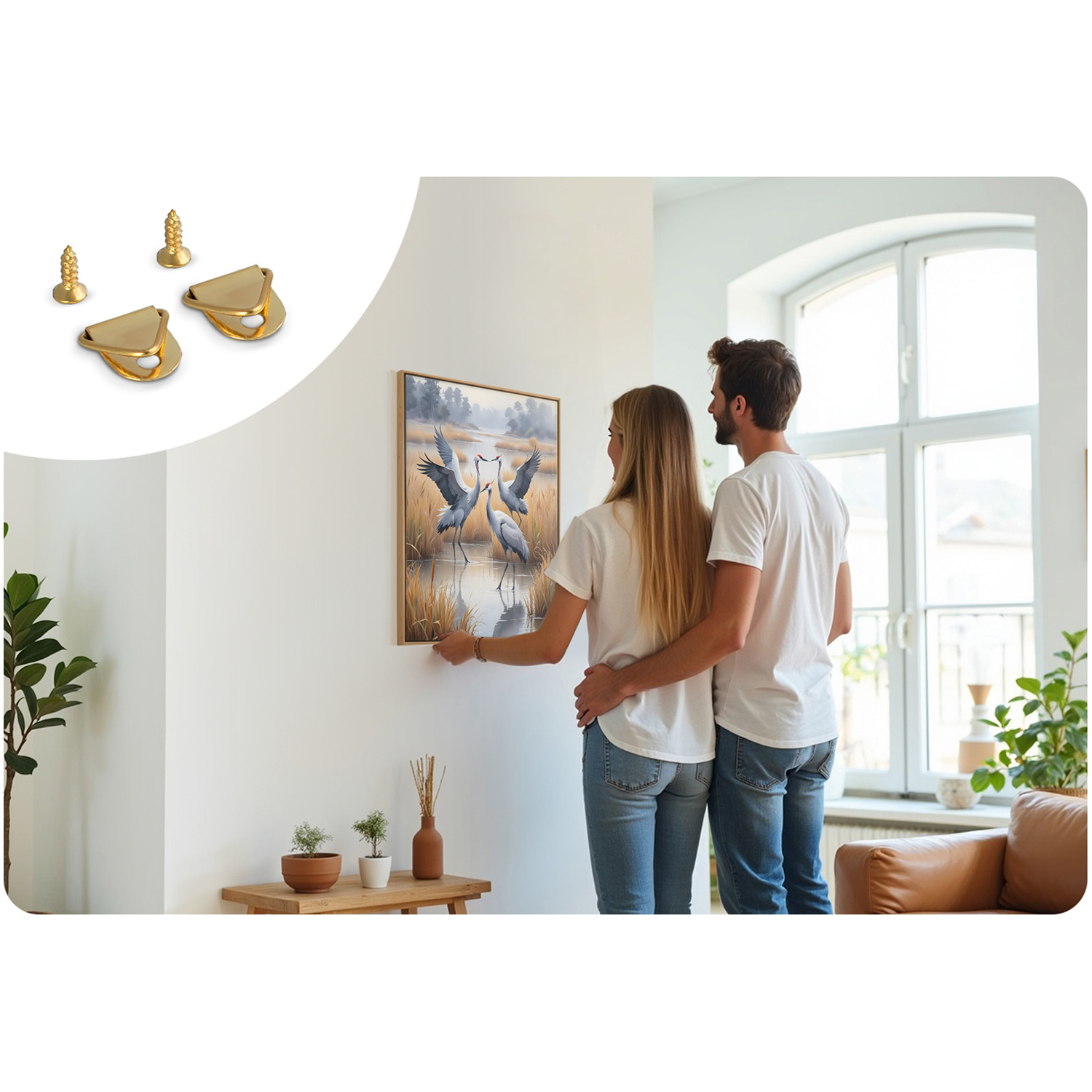 Maalitav pilt numbri järgi 40x50 cm Massido Cranes - Image 9